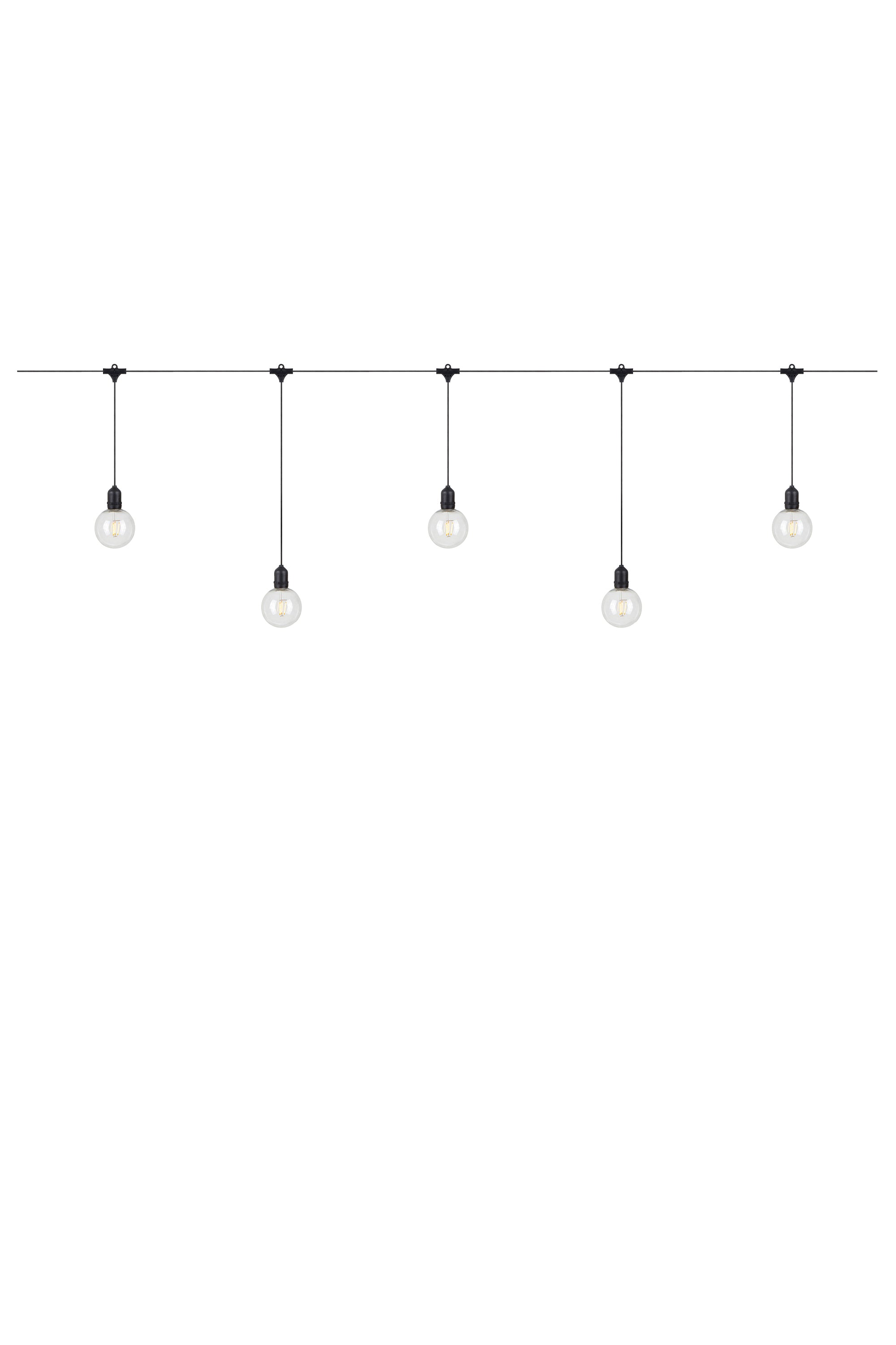 GARDEN 24 DECO Light Chain 10L Start Black/Clear