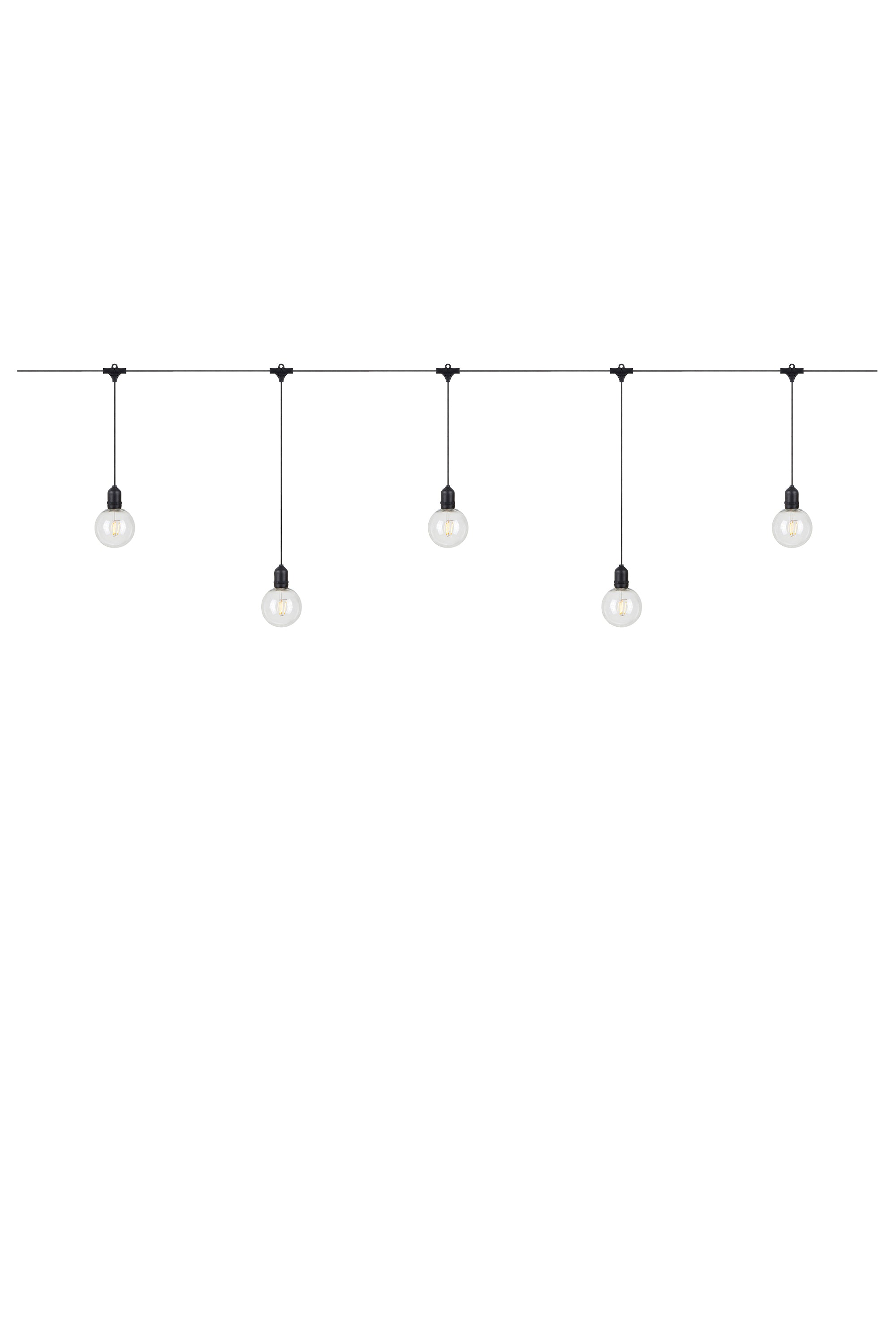 GARDEN 24 DECO Light Chain 10L Extra Black/Clear