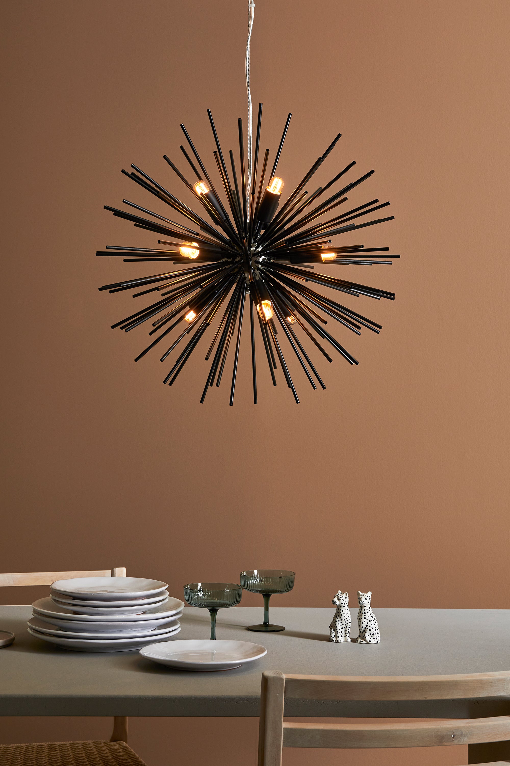 SOLEIL taklampa 9L Black