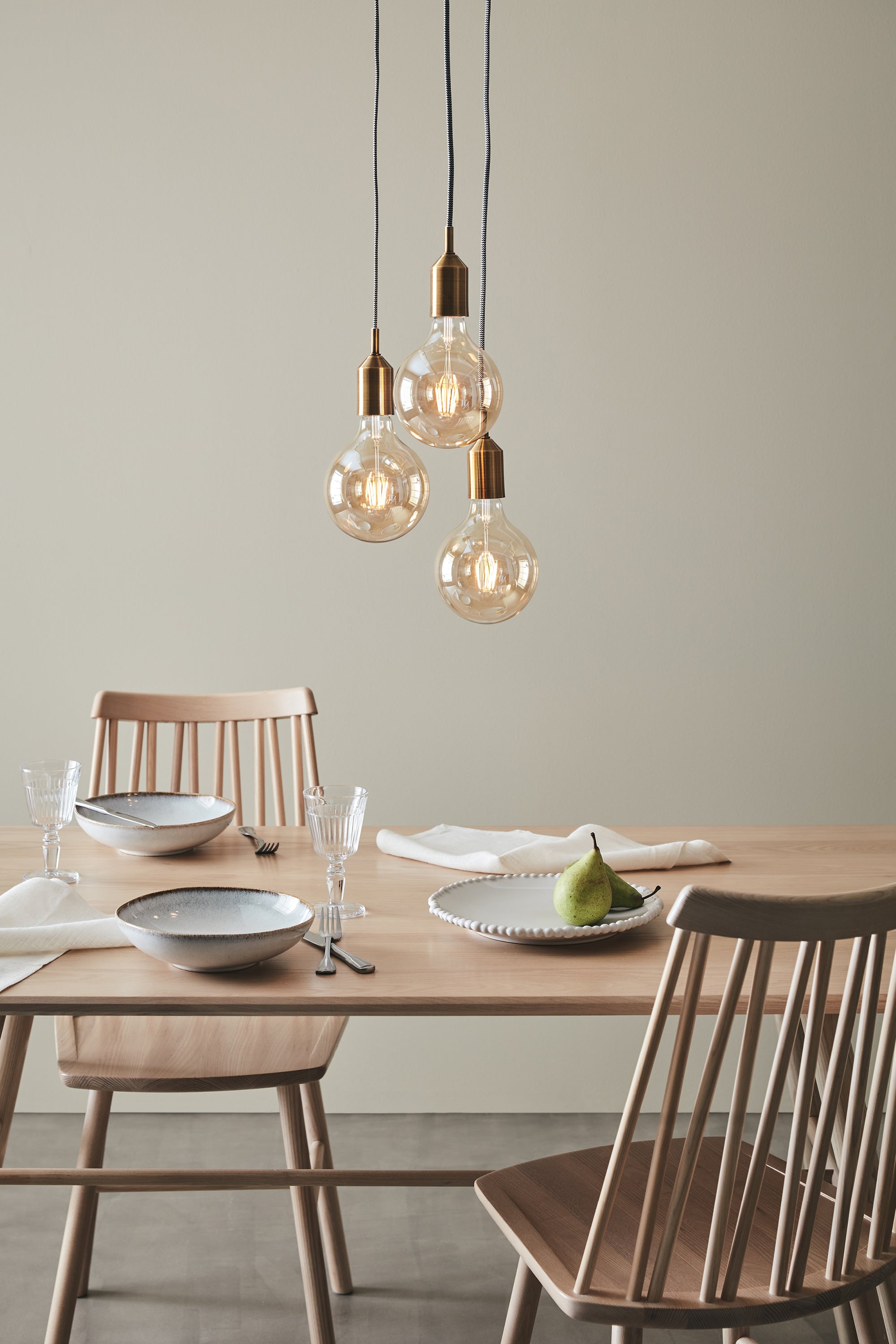 BRONX taklampa 3L Round Bronze