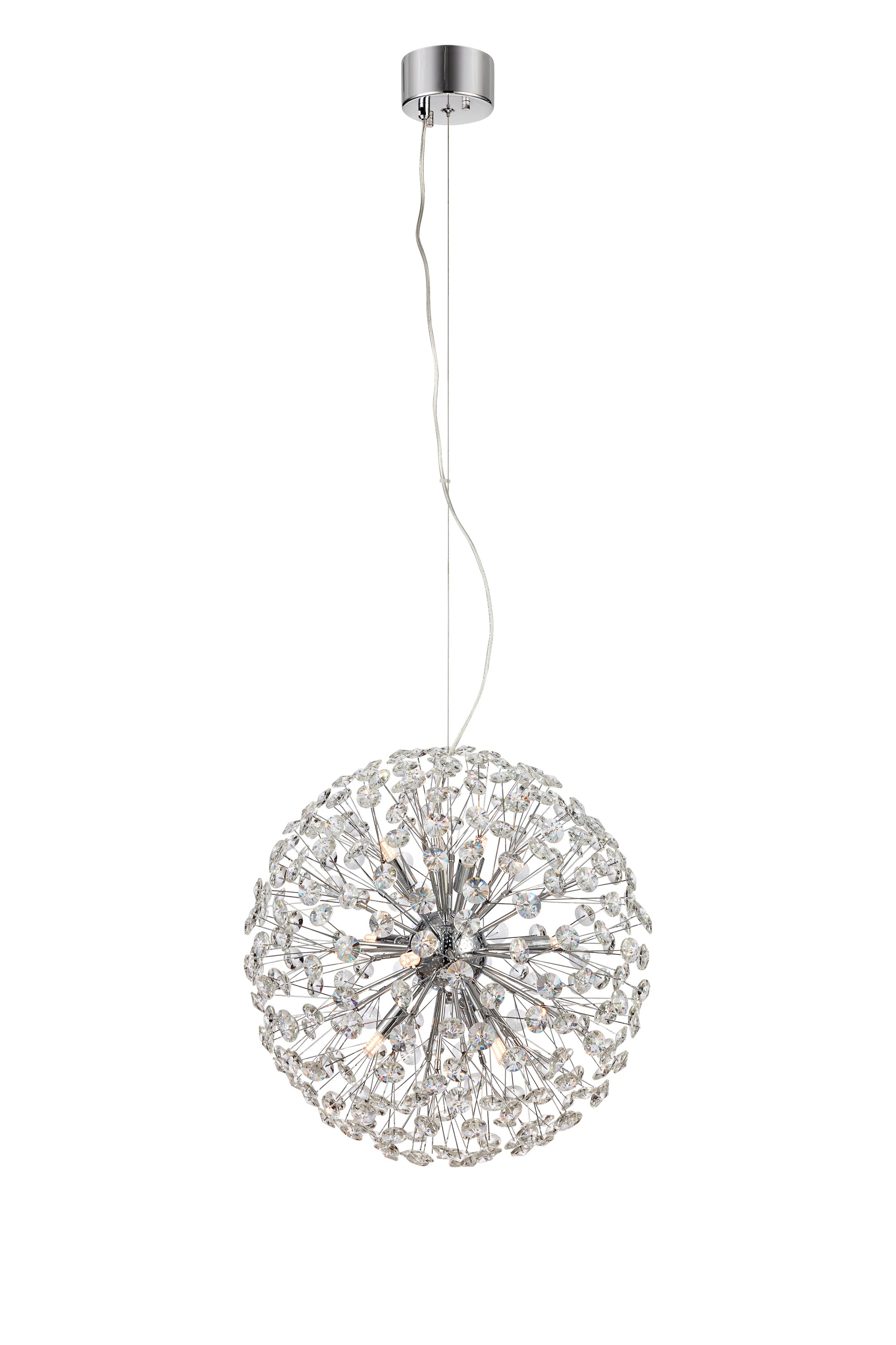 BOLID taklampa 9L Chrome/Clear