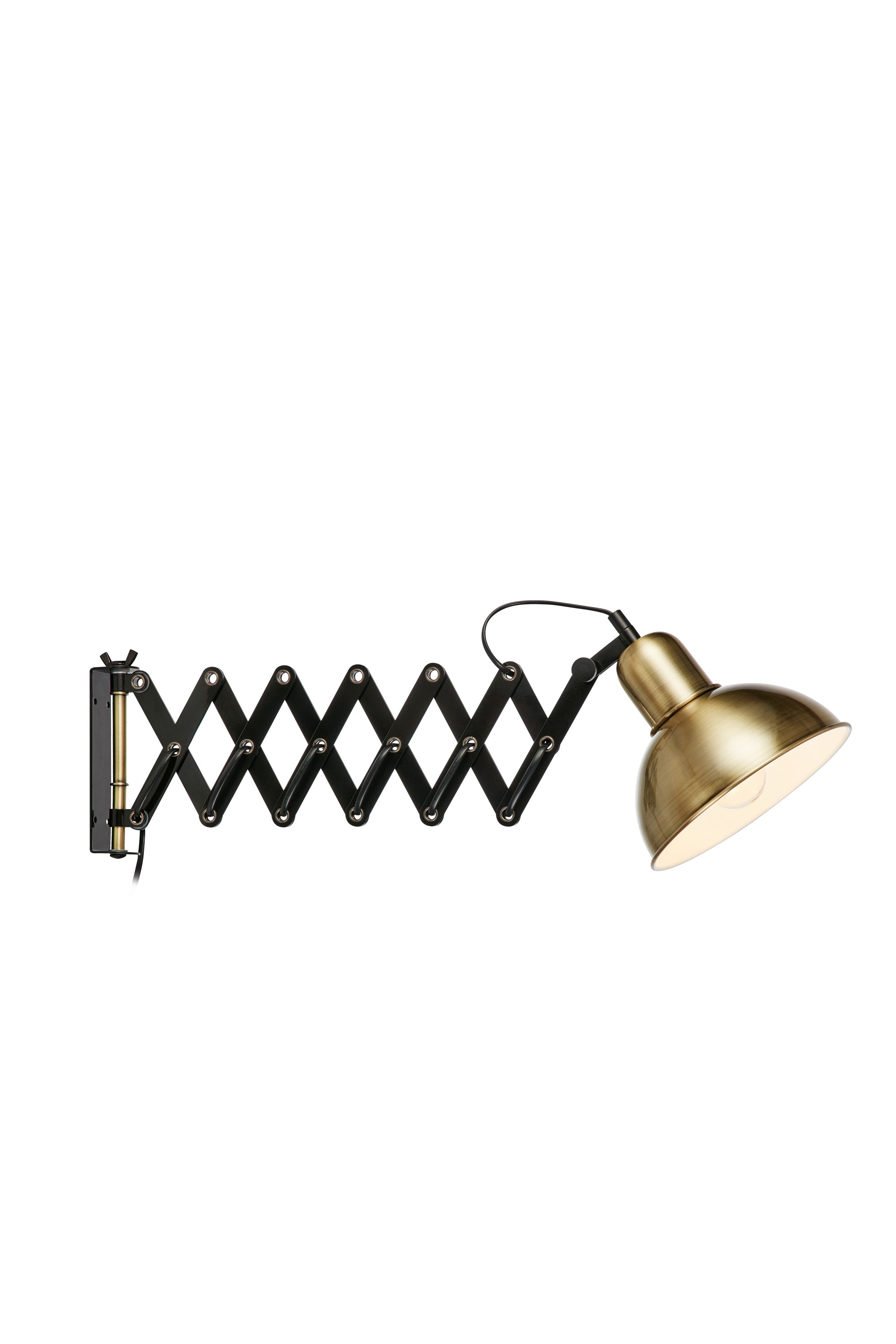 RIGGS vägglampa 1L Antique/Black