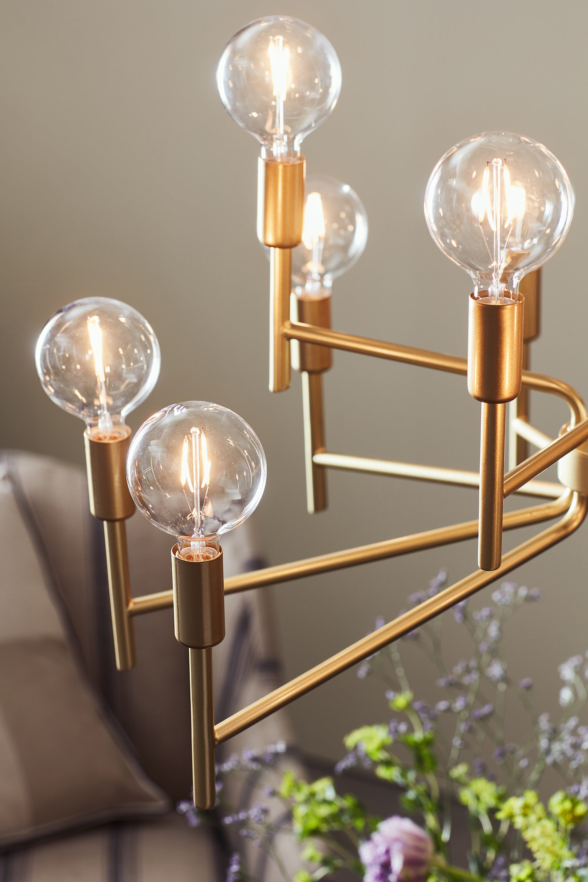 REGENT taklampa 12L Painted Gold