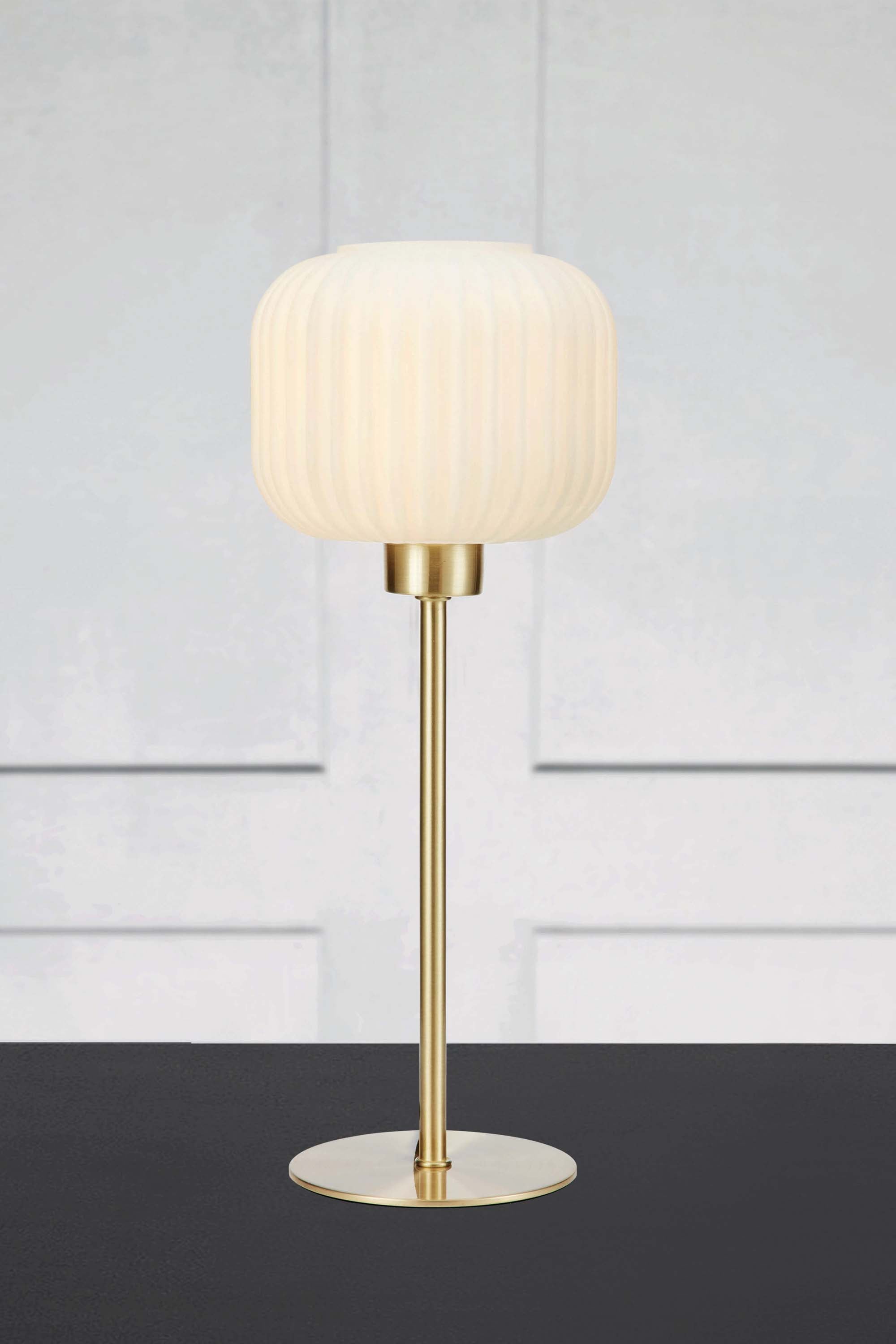 SOBER bordslampa Small 1L Brushed Brass/White