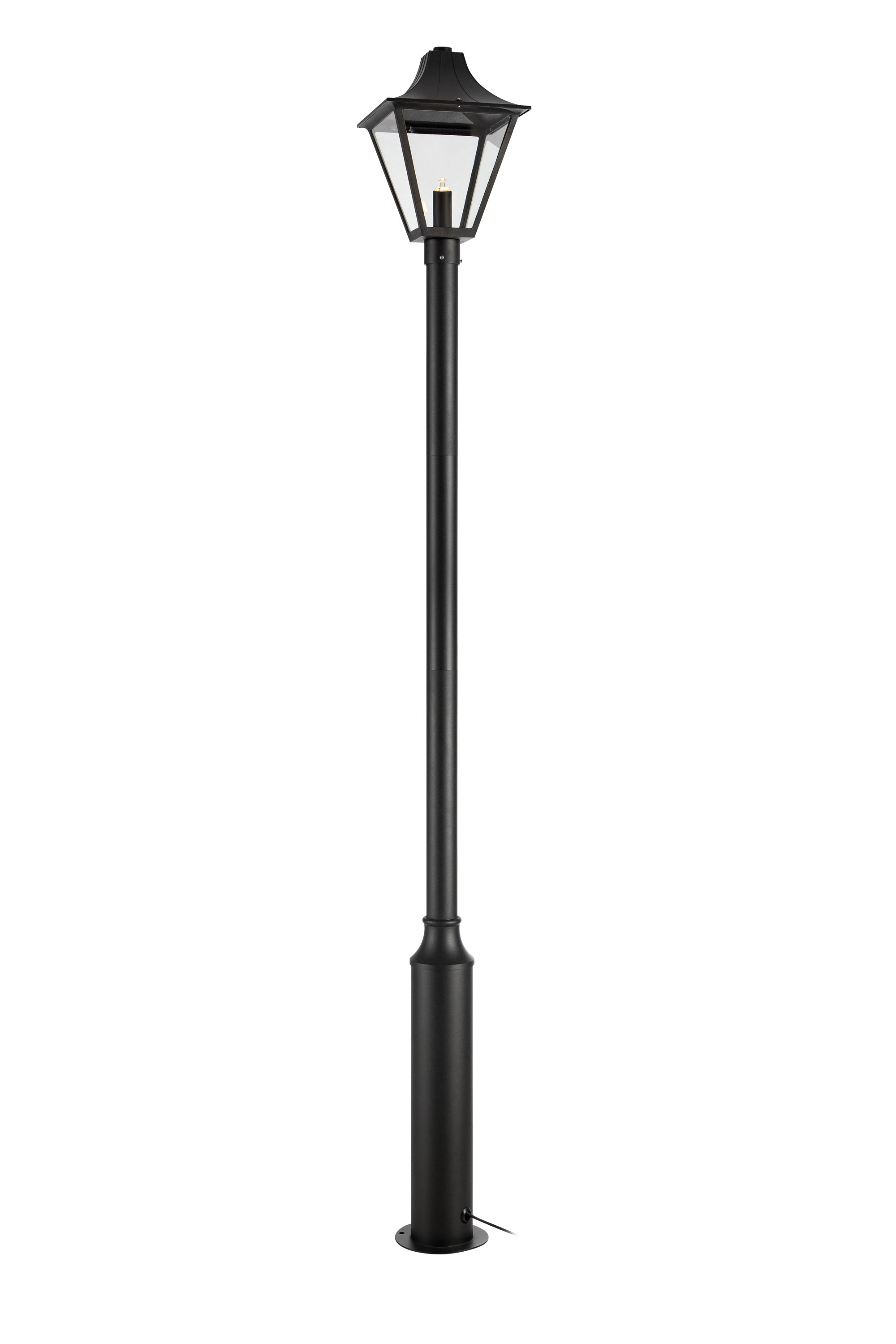 GARDEN 24 Postlamp 1L Black H 225cm