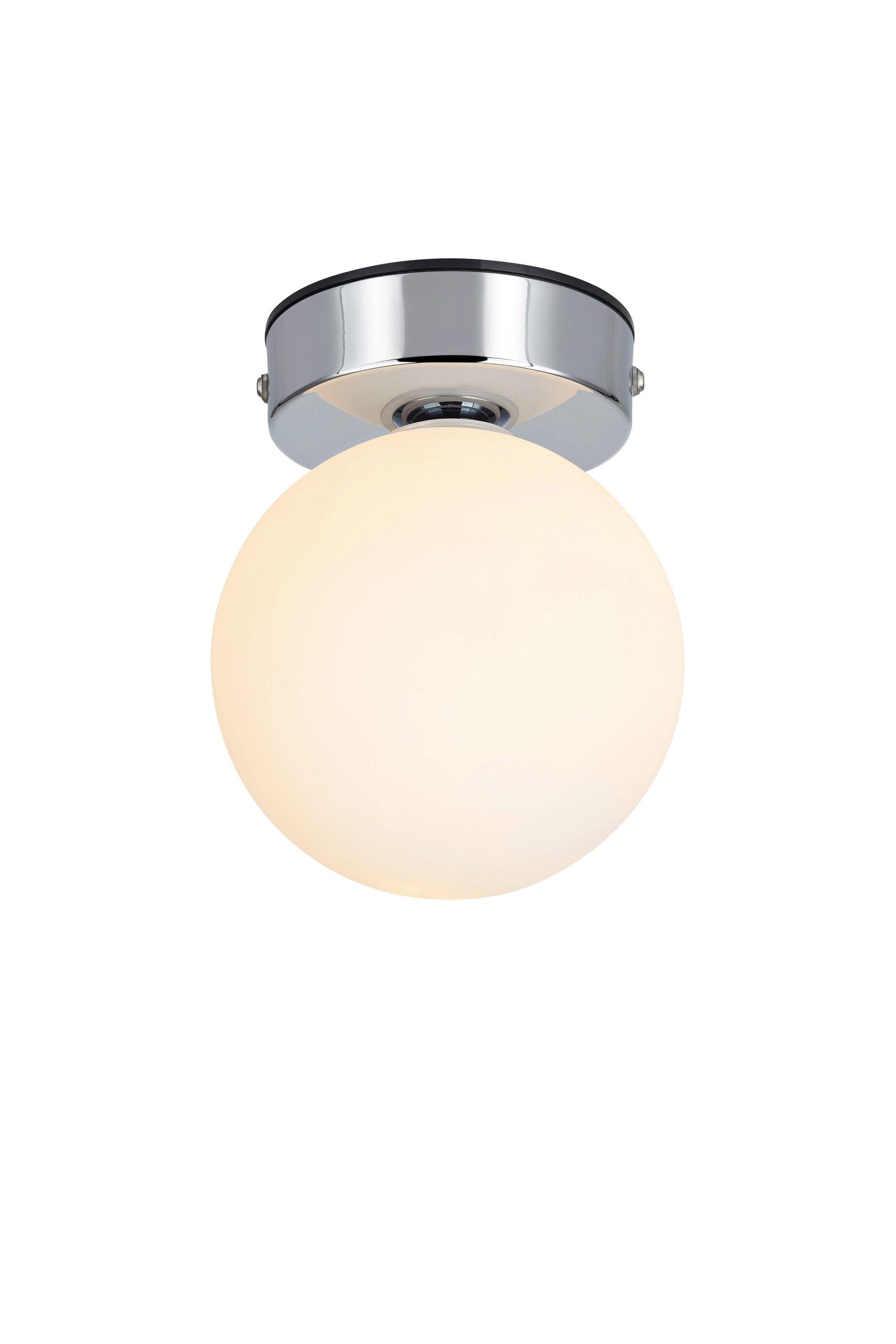 STREAM taklampa/vägglampa 1L Chrome/White IP44