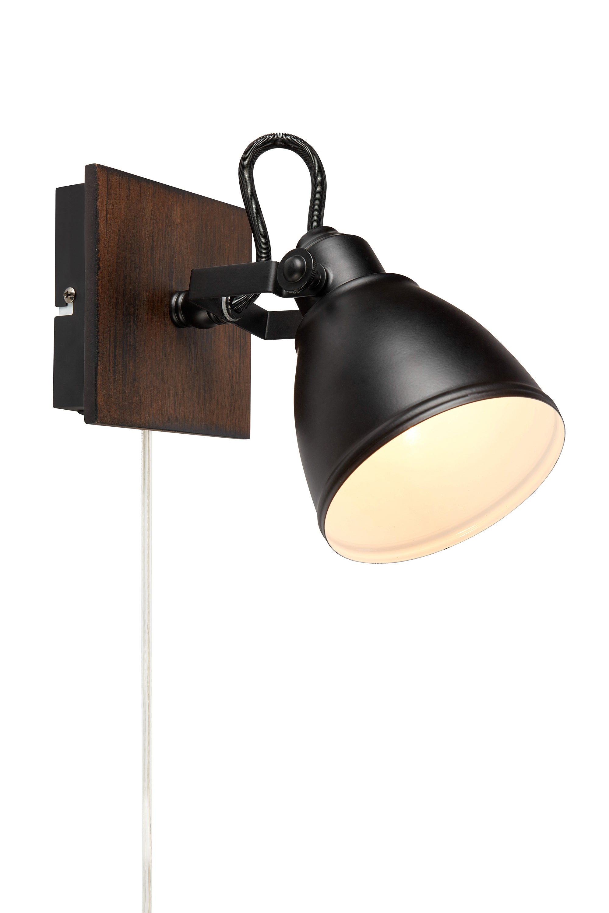 NATIVE vägglampa 1L Brown/Black