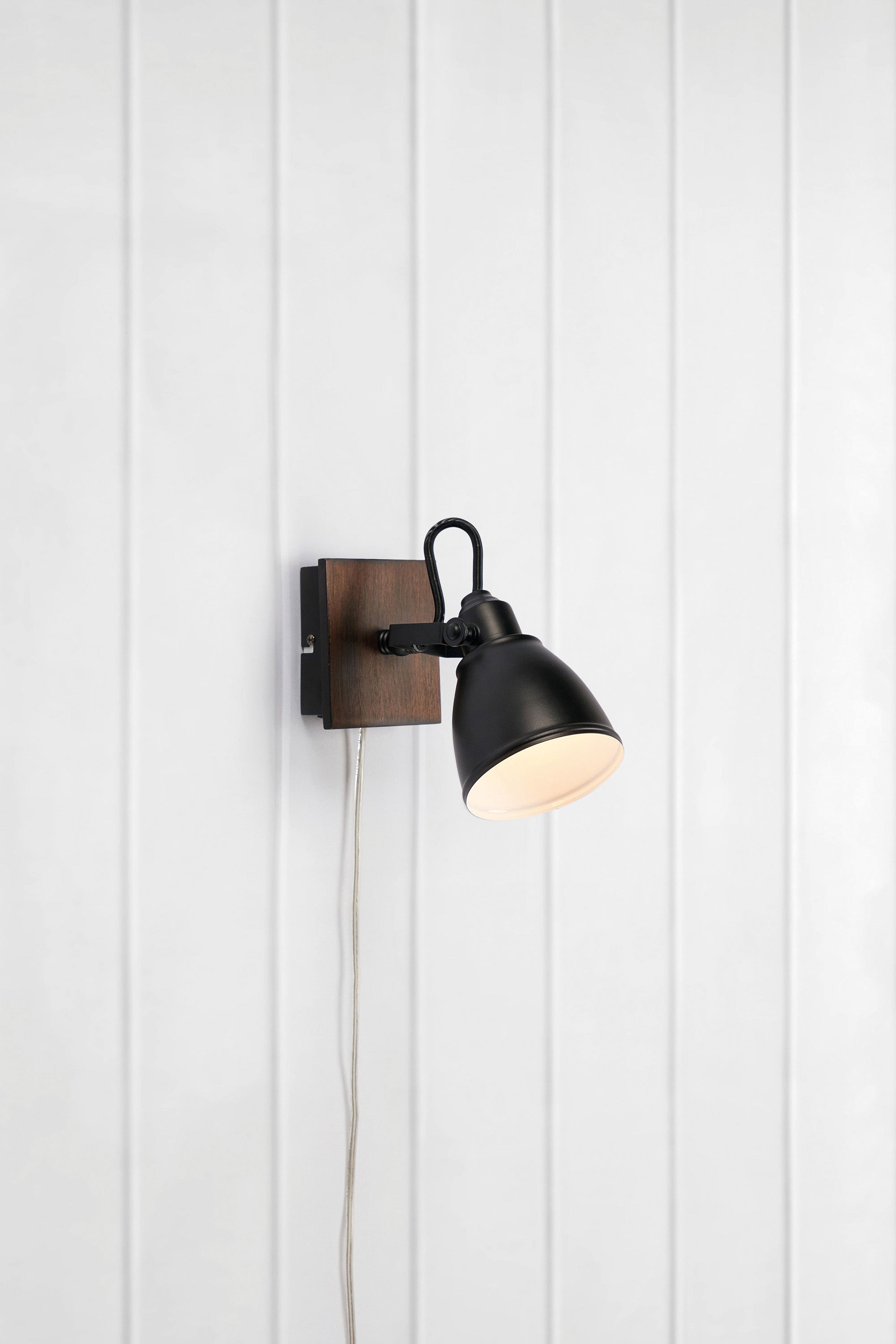 NATIVE vägglampa 1L Brown/Black
