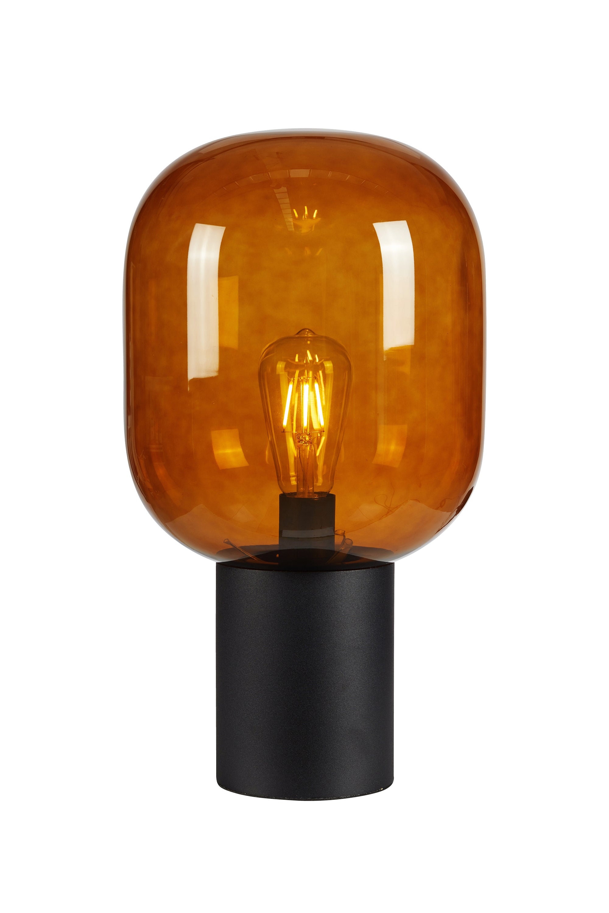 BROOKLYN bordslampa 1L 44cm Black/Brown