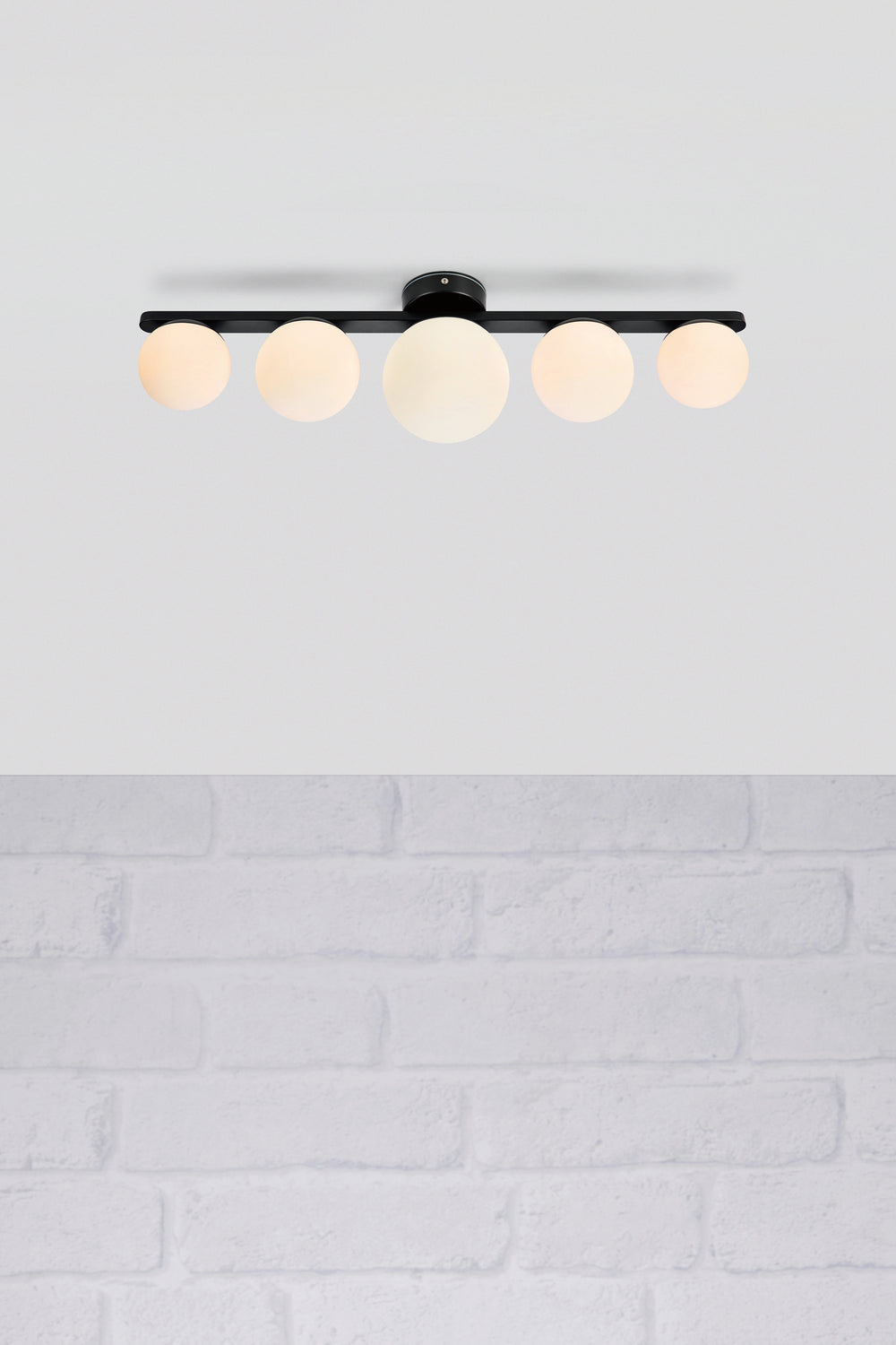 PURO kattovalaisin/seinävalaisin 5L Black/Opal IP44