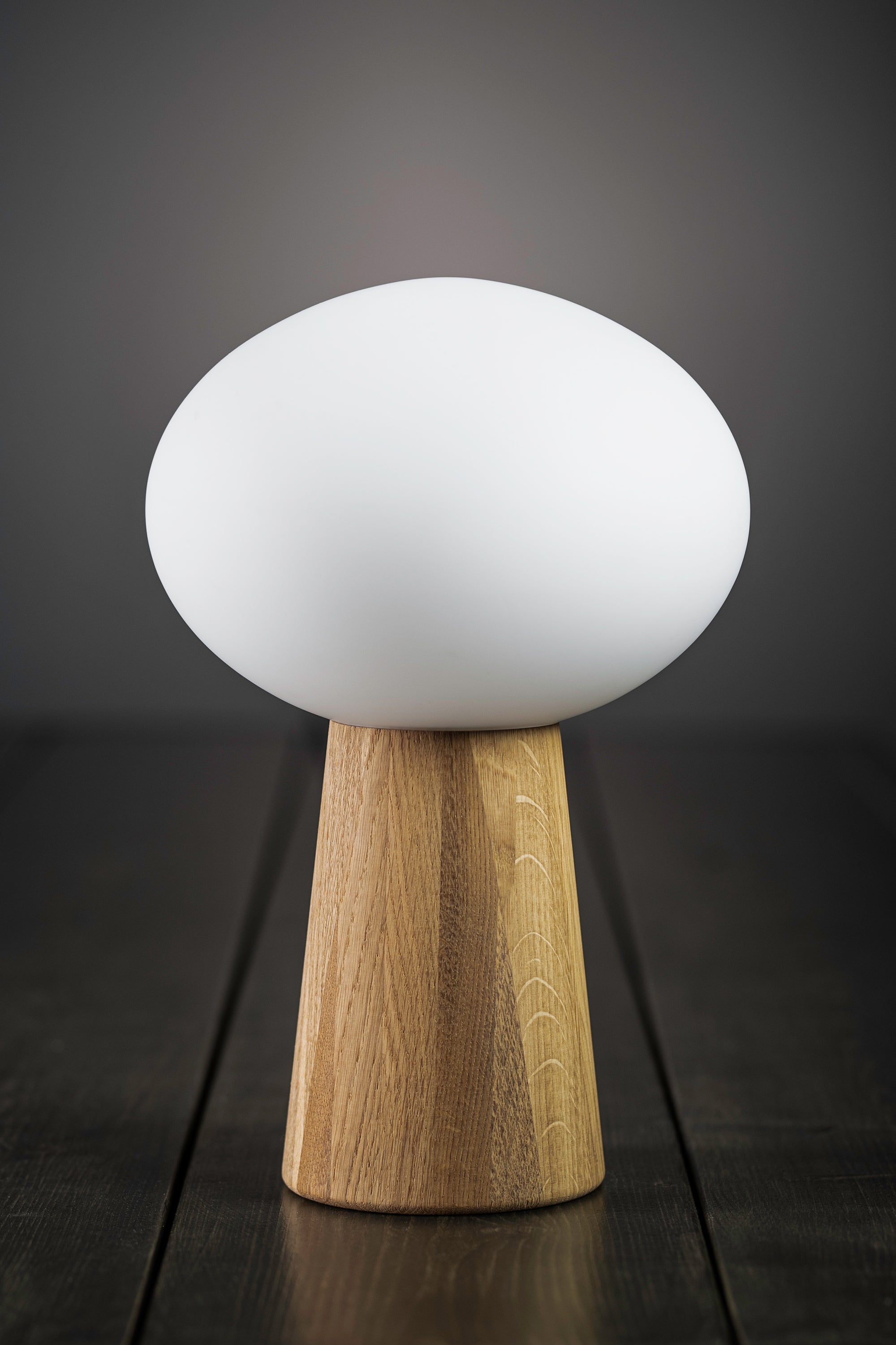 PATER bordslampa 1L Oak/White