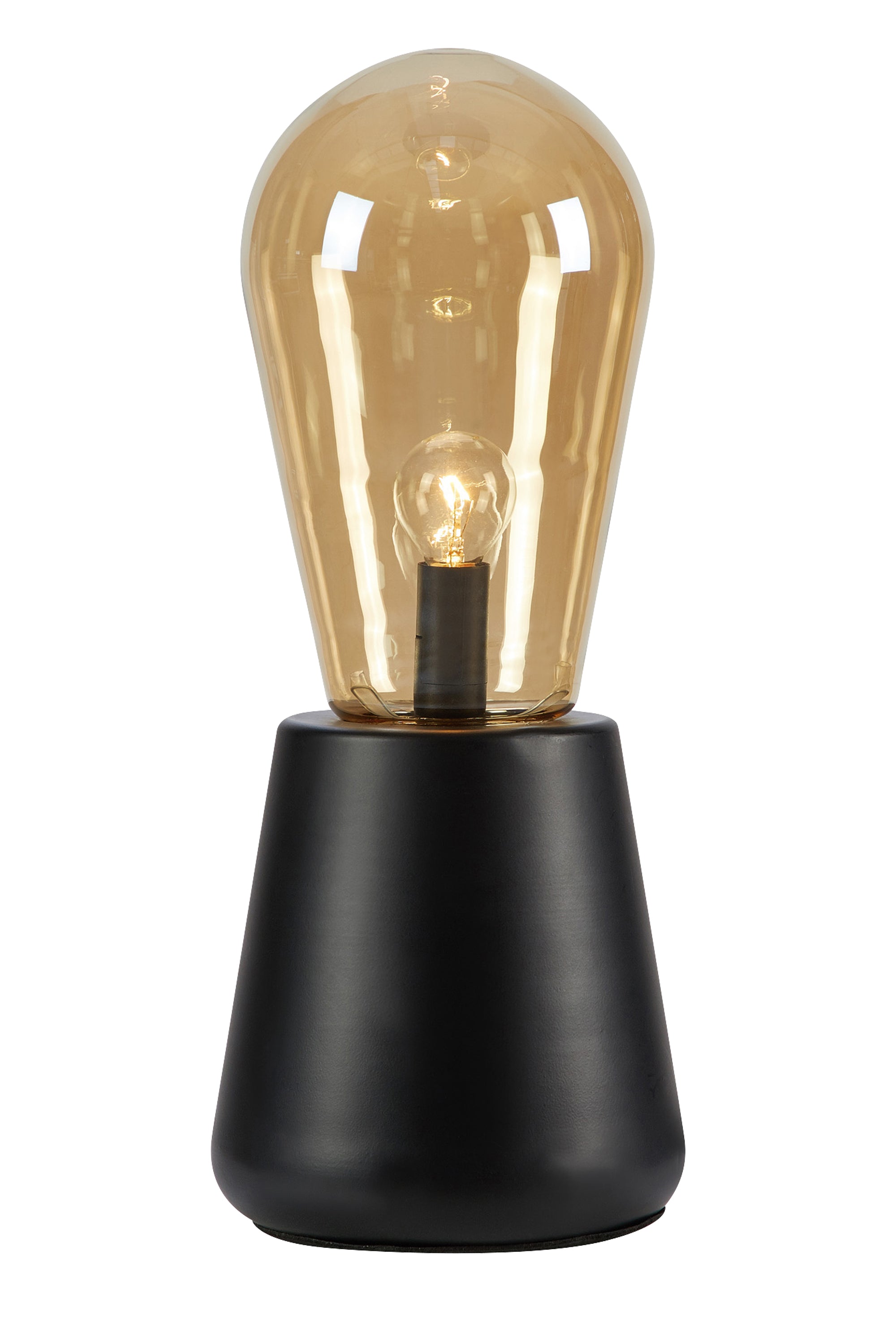 BROOKE bordslampa 1L Amber/Black