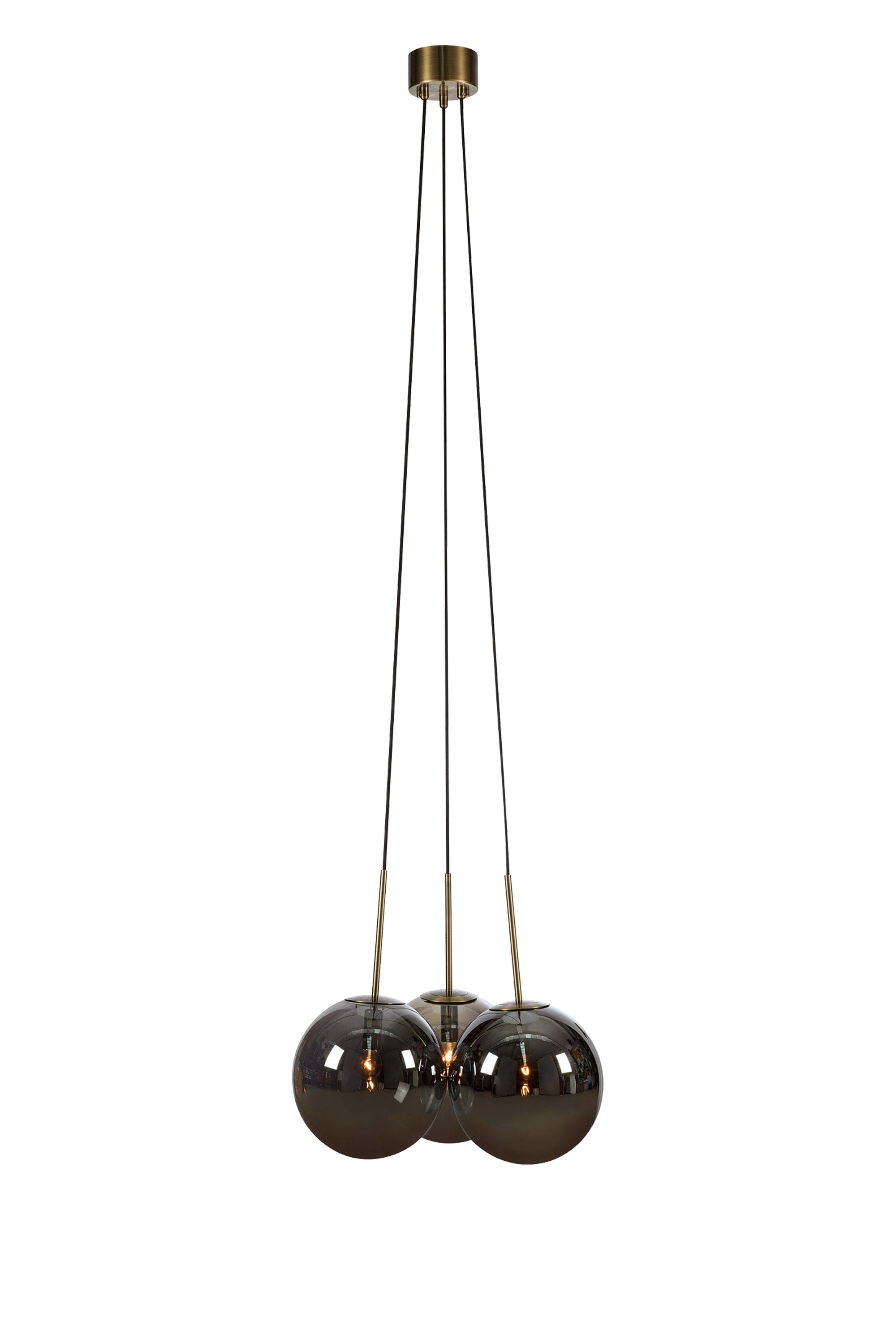 DIONE taklampa Round 3L Smoke/Antique