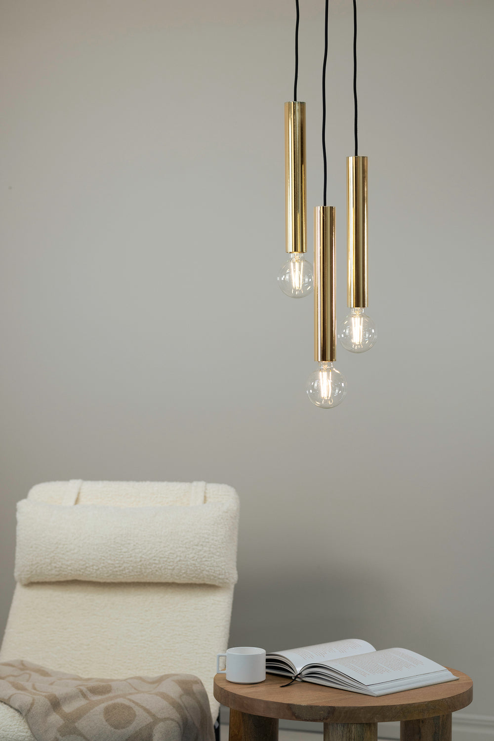 SENCILLO riippuvalaisin Round 3L Brass