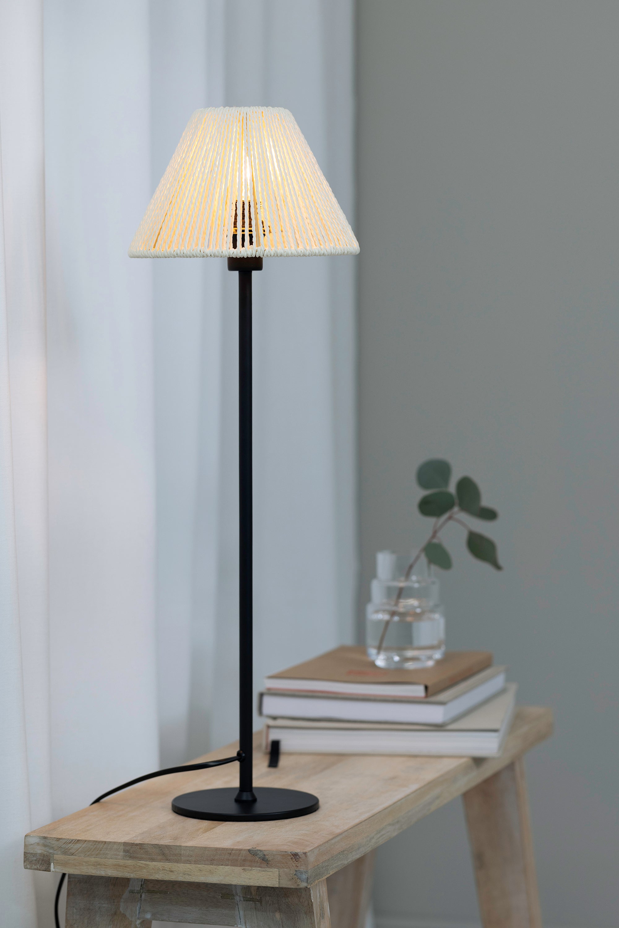 CORDA pöytävalaisin 1L Black/Beige