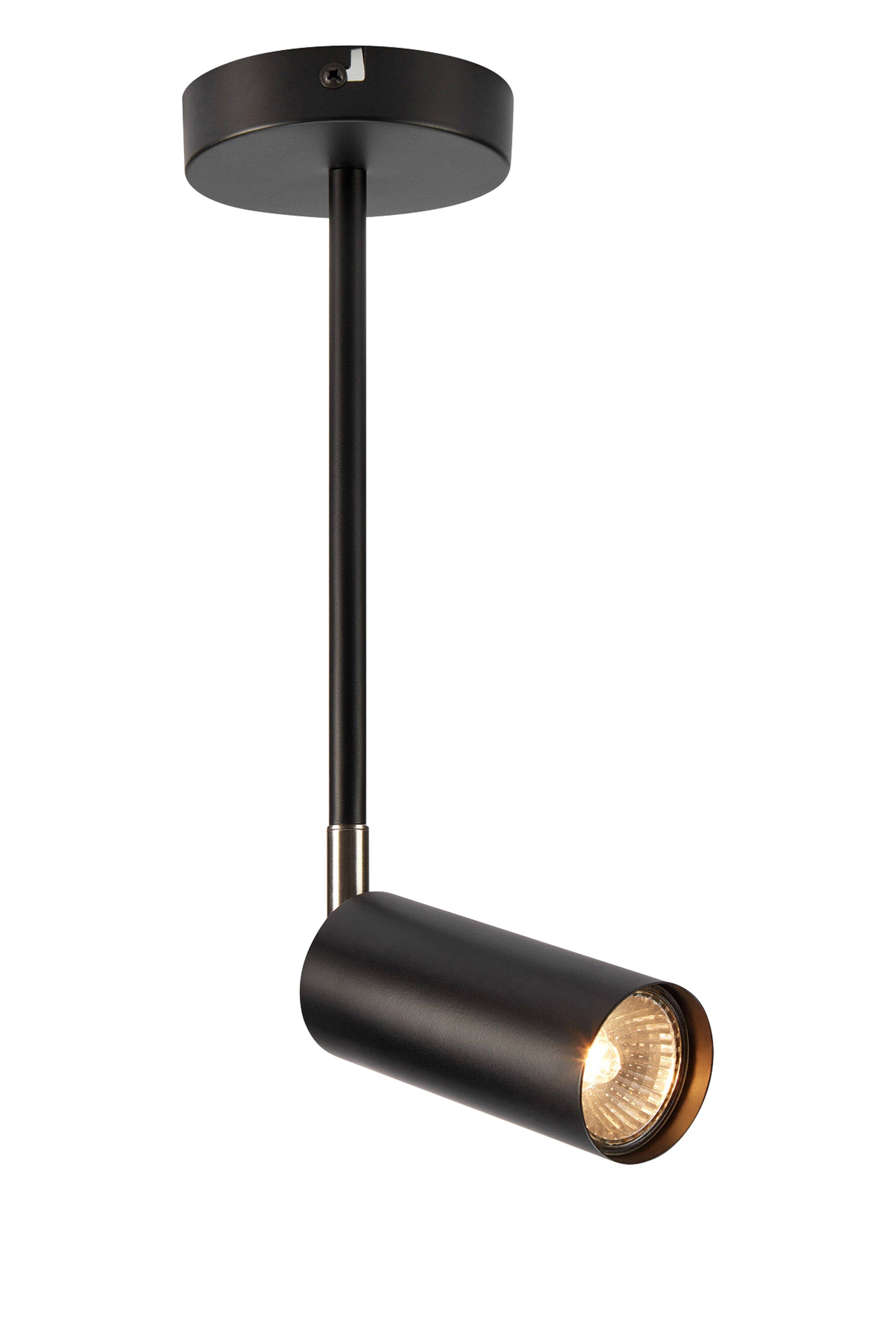 TORINO taklampa Spot 1L Black