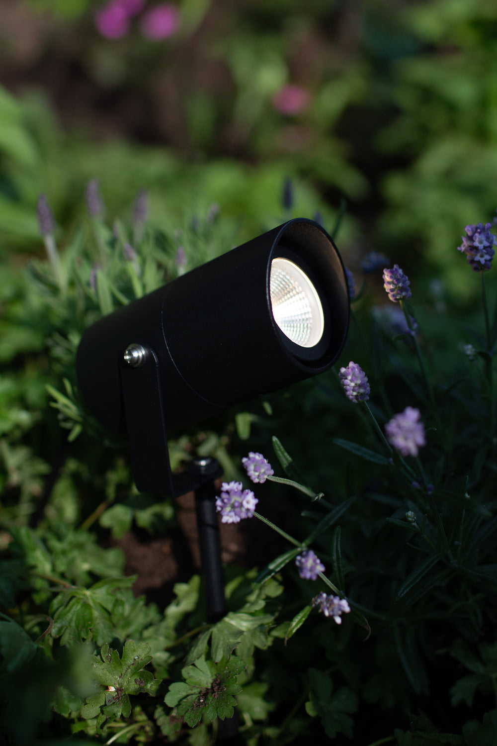 GARDEN 24 Spot Cylinder 6W Black