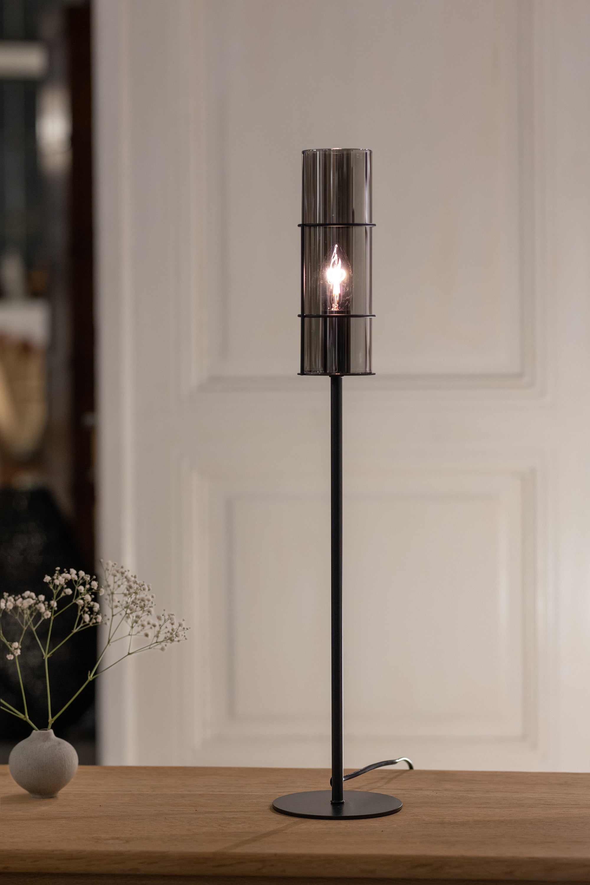 TORCIA bordslampa 1L 65cm Black/Smoke