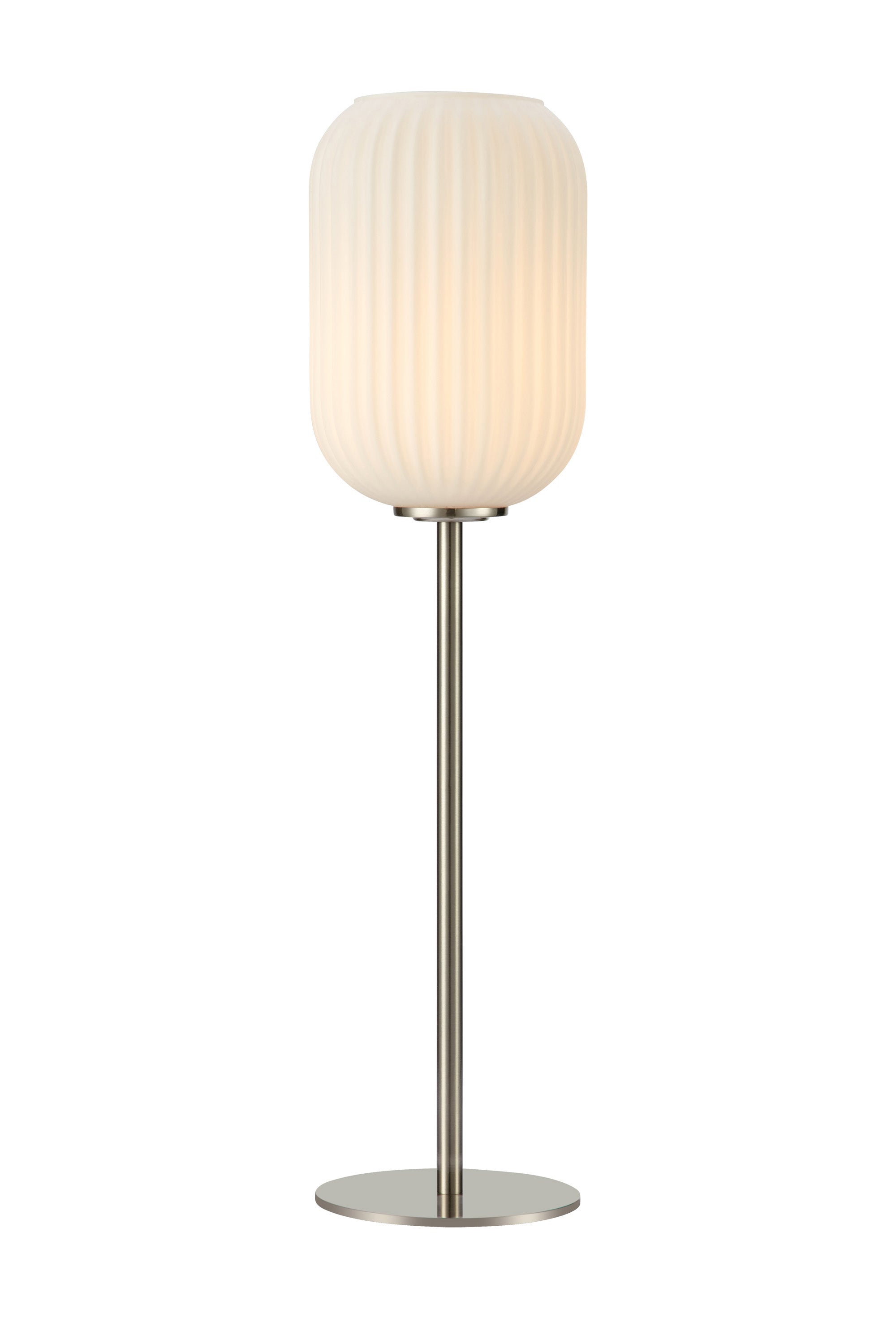 CAVA pöytävalaisin 1L Satin Nickel/White
