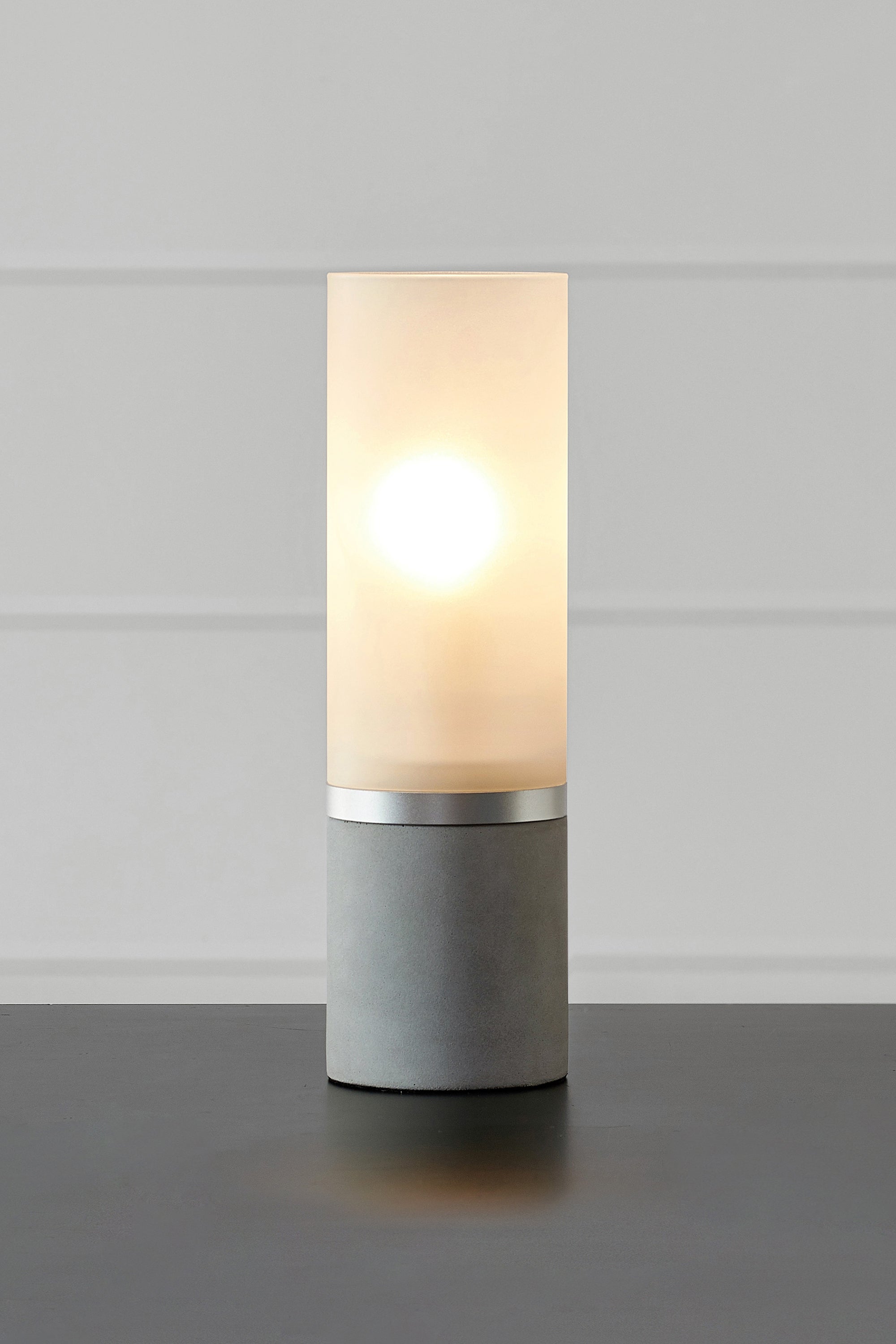 MOLO bordslampa 1L 30cm Grey/Frosted