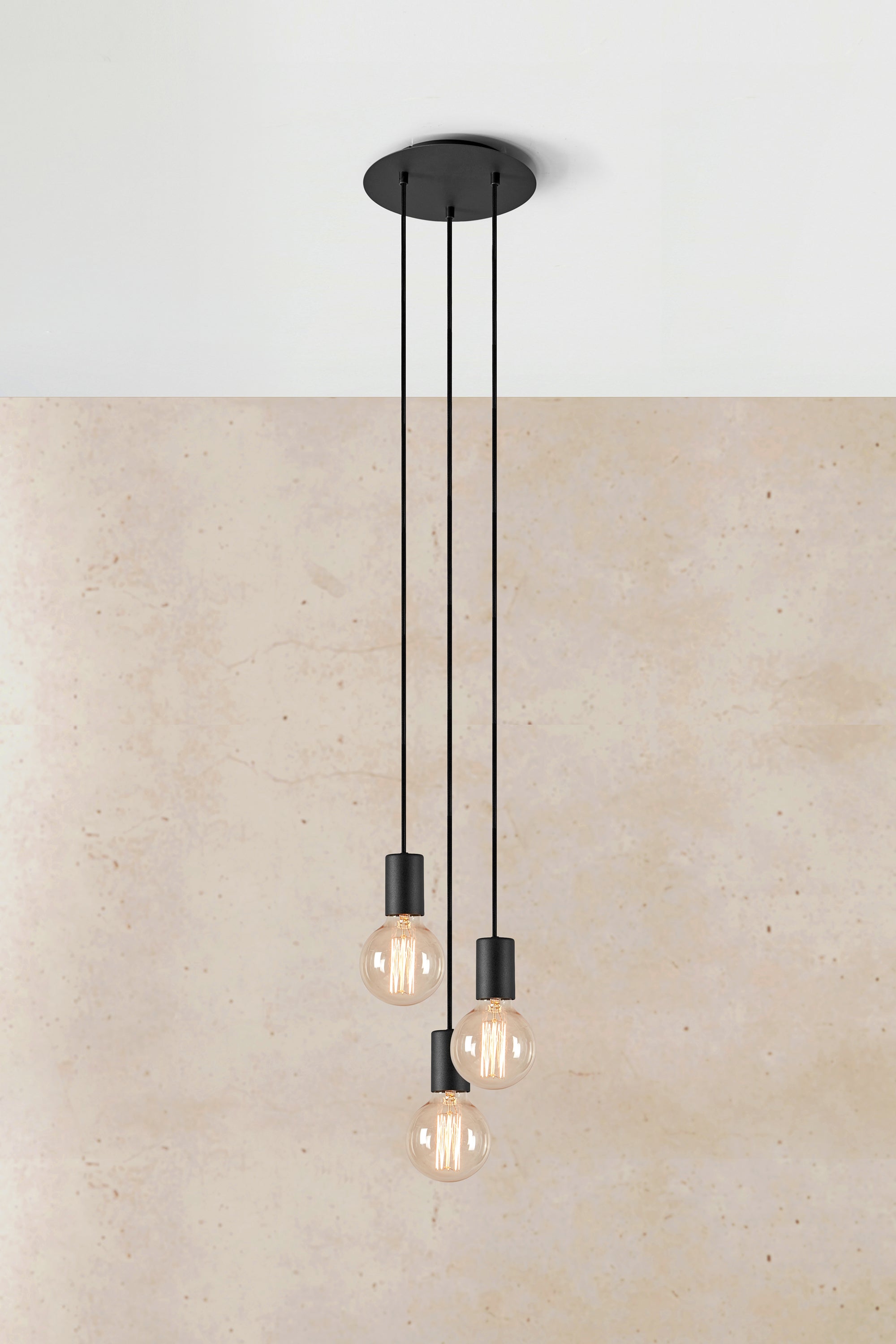 CIELO riippuvalaisin 3L Round Sandy Black