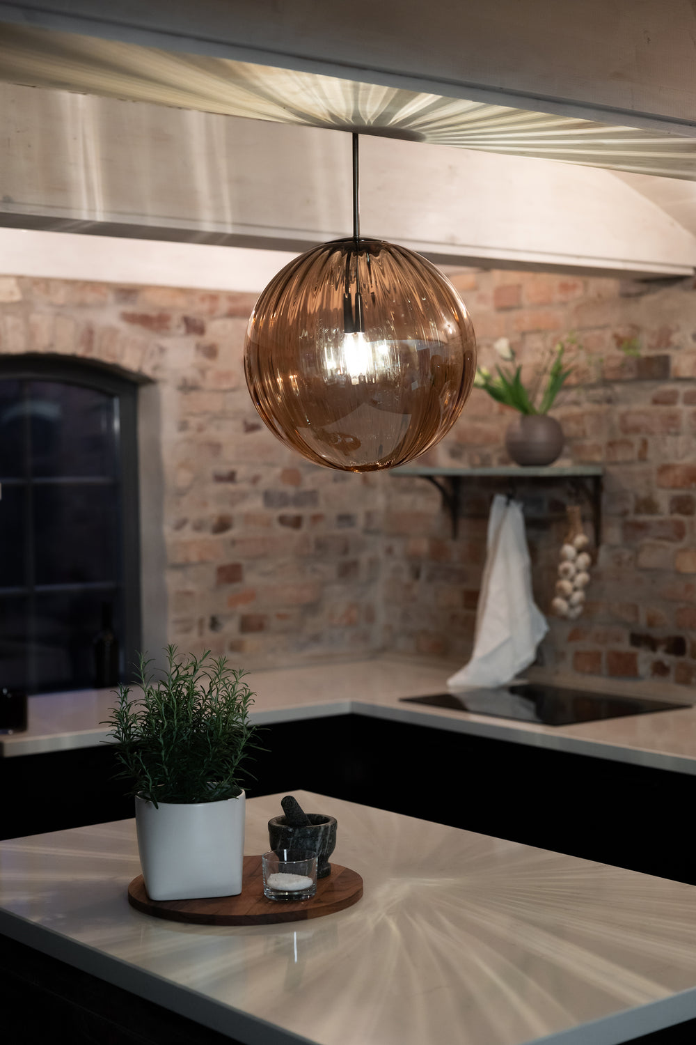 FENGARI riippuvalaisin 1L Antique Brass/Amber