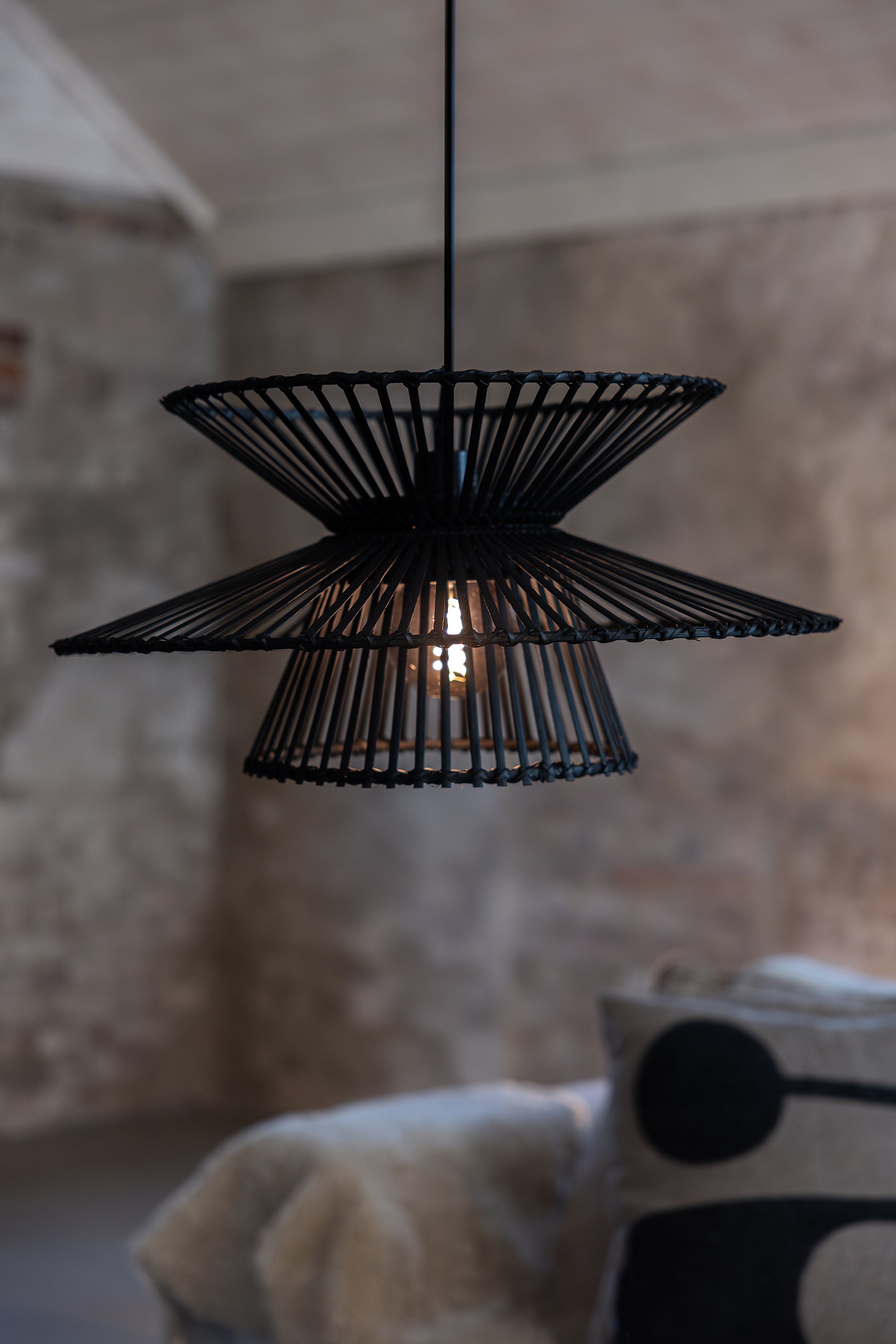 DUPLICI taklampa 1L Black