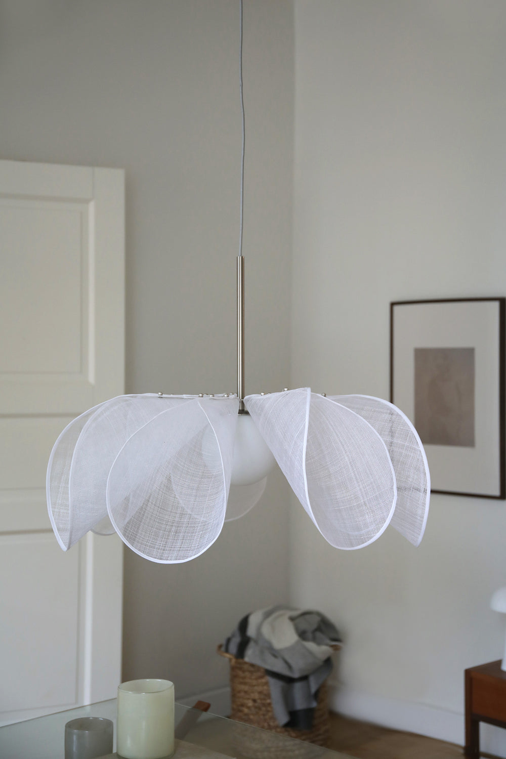 STYRKA riippuvalaisin 1L 75cm Satin Nickel/White