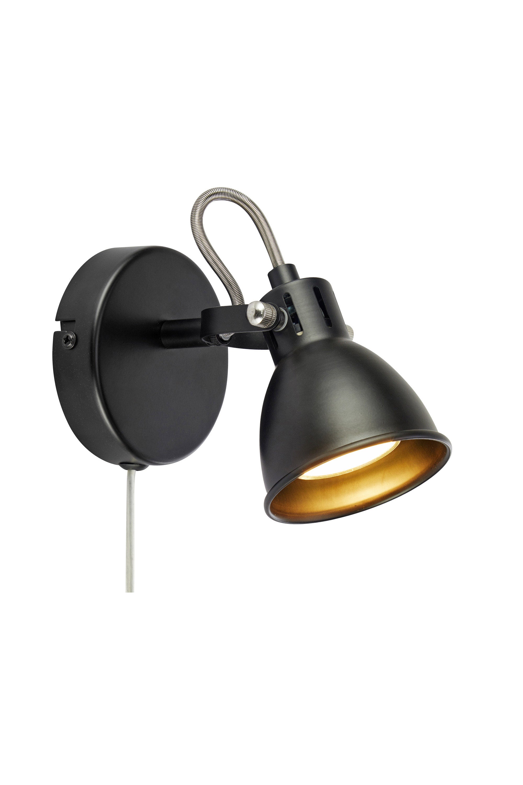MION vägglampa 1L Matt Black