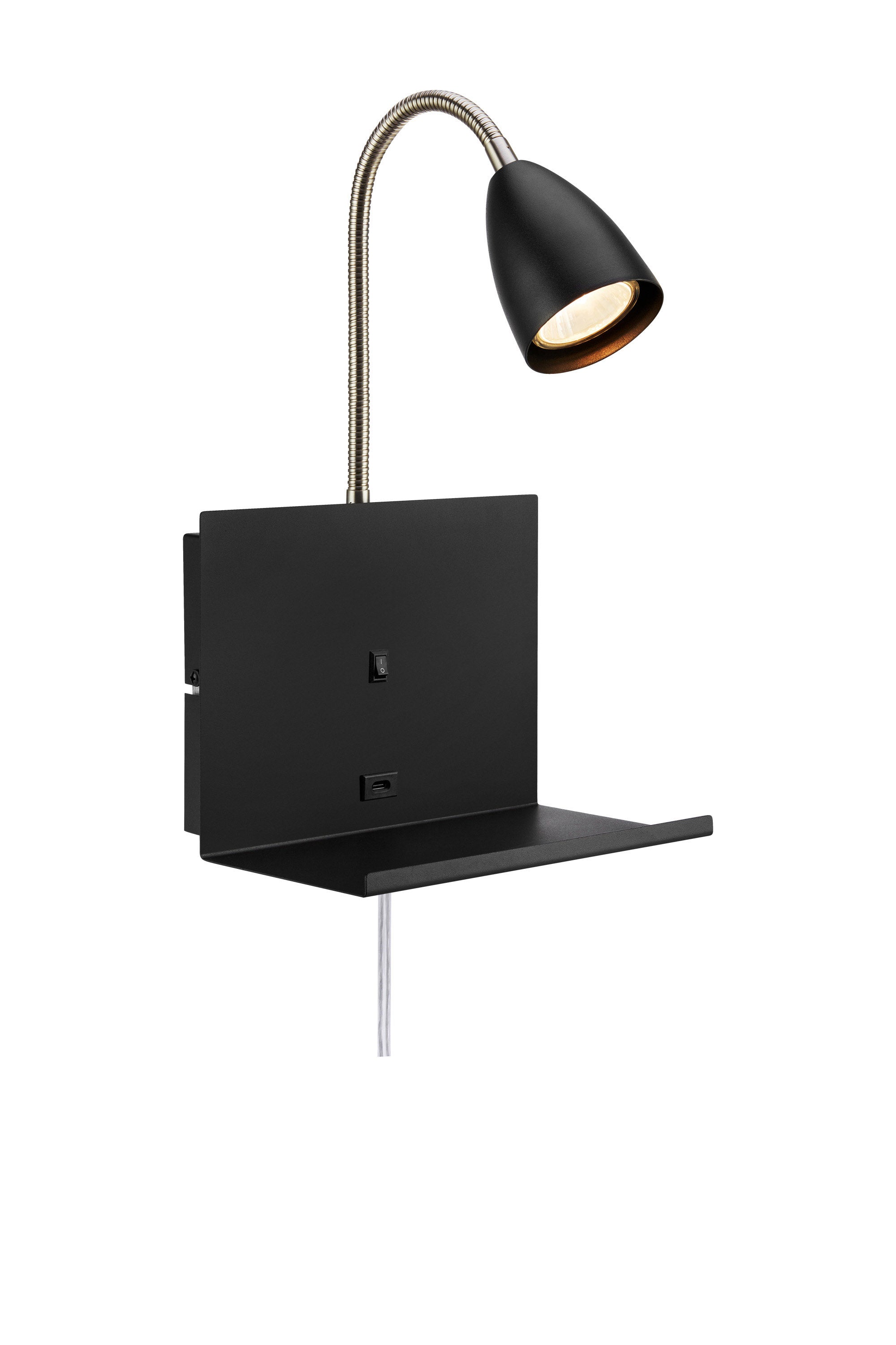 CUARTO vägglampa 1L Black