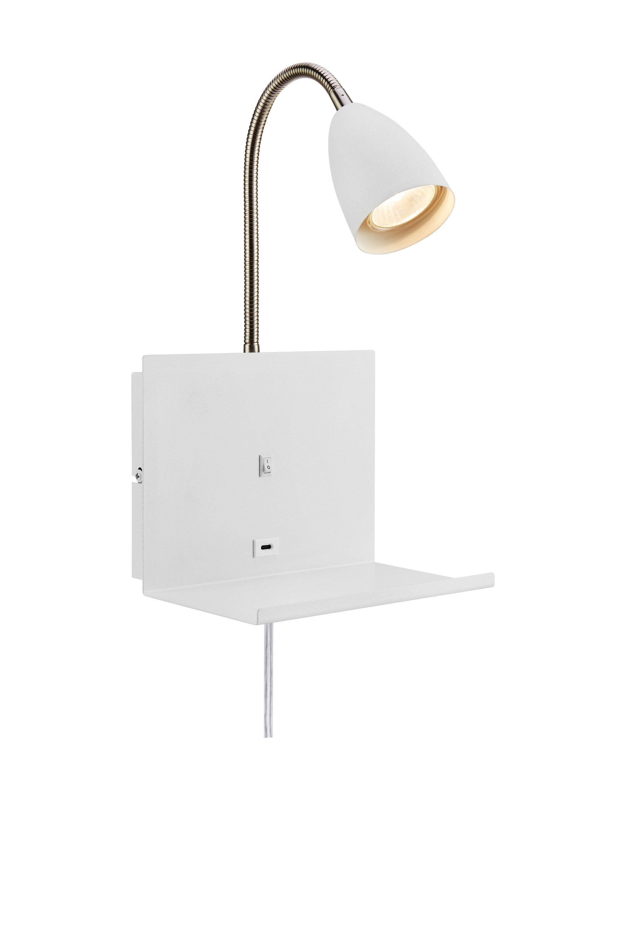 CUARTO vägglampa 1L White