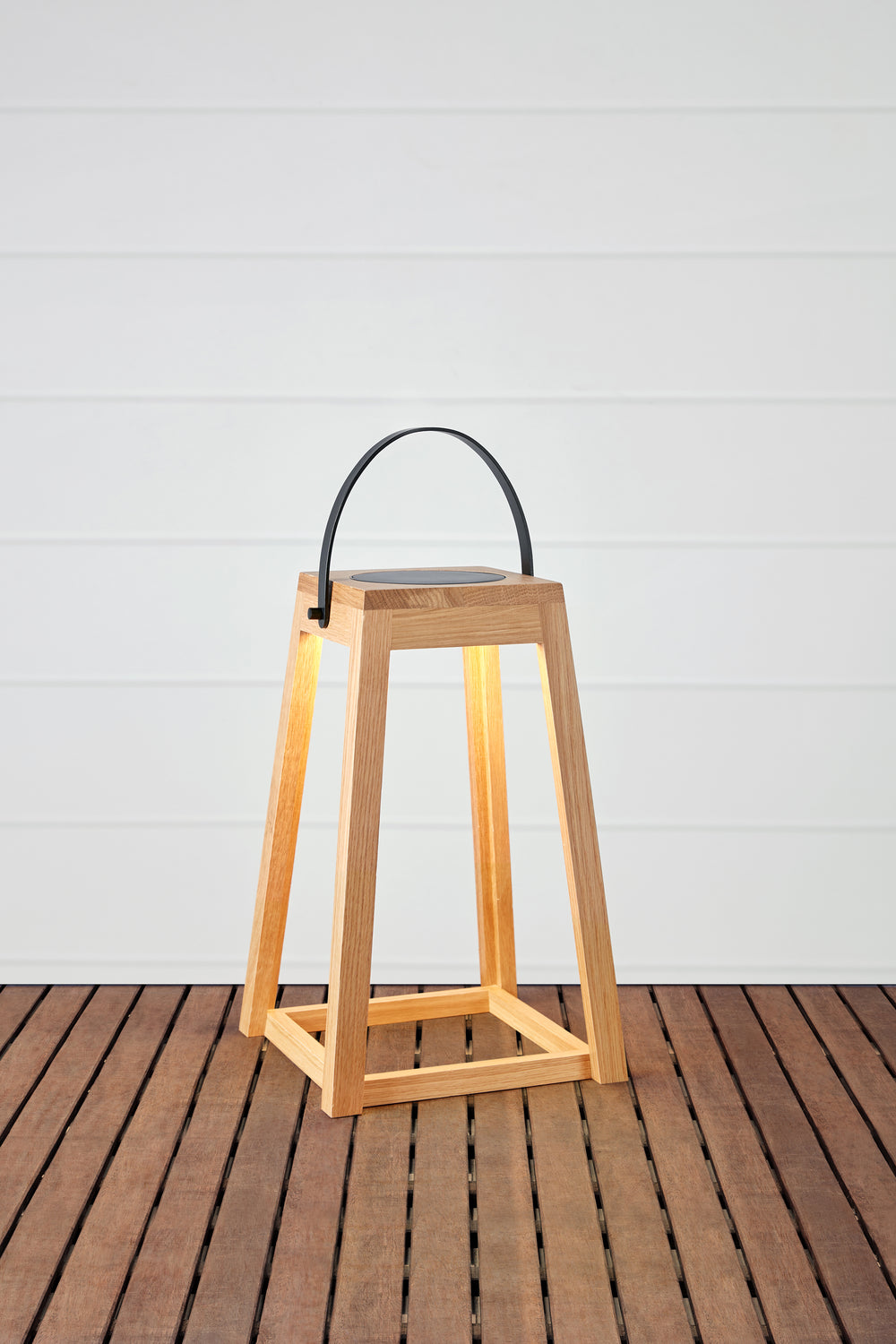 NORDIC Solar Lantern Oak