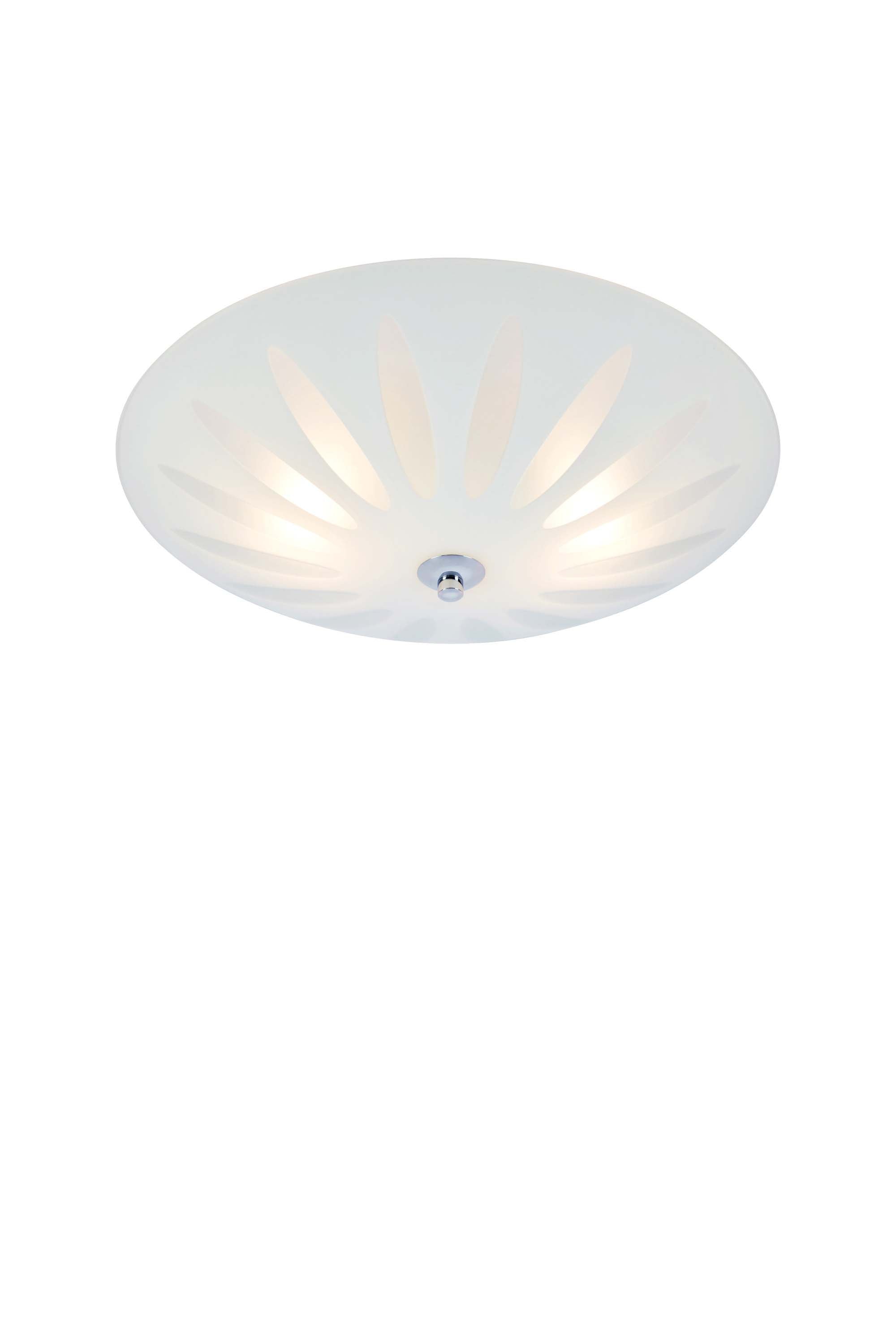 PETAL plafond 2L White/Chrome