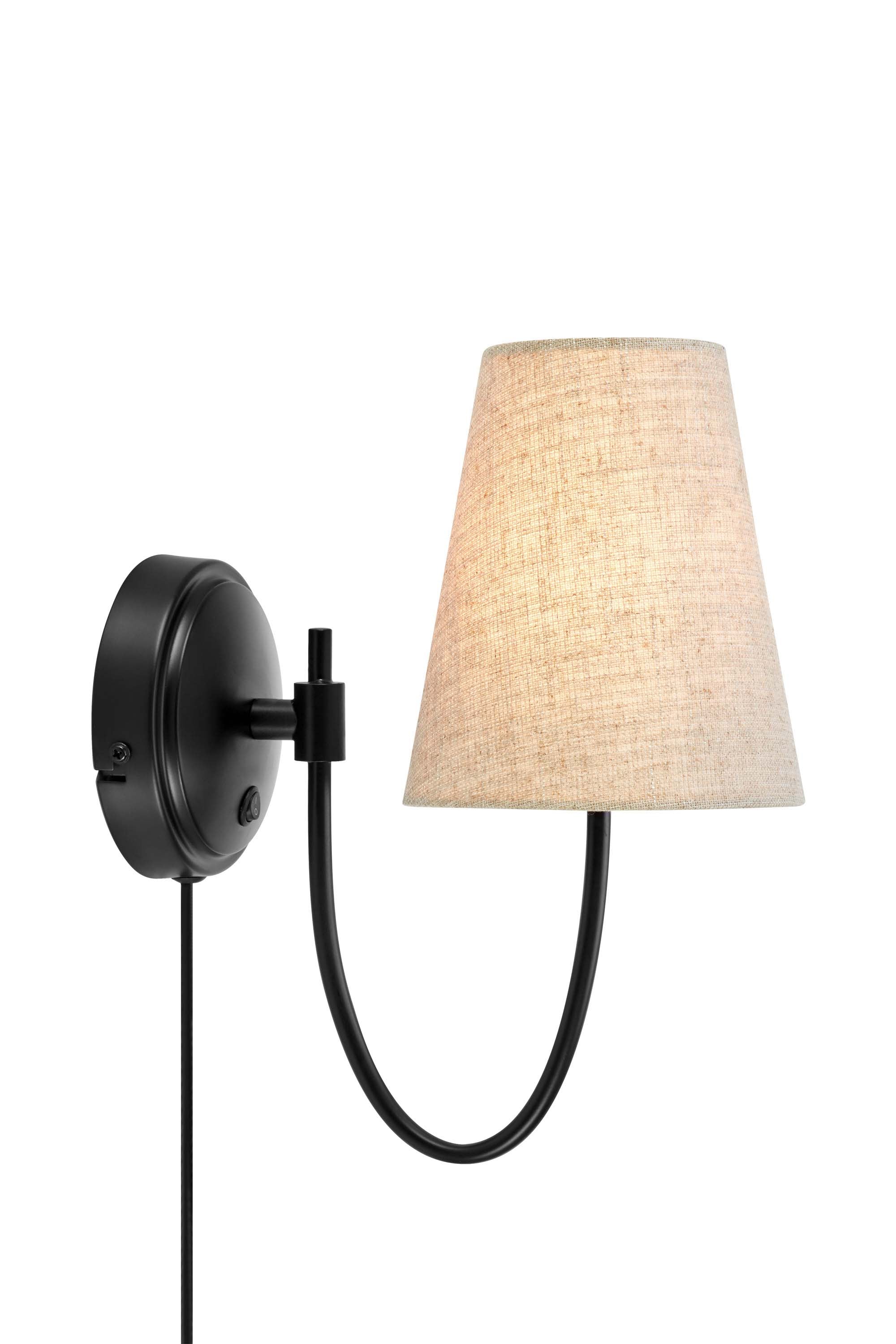 AMAR vägglampa Beige/Black