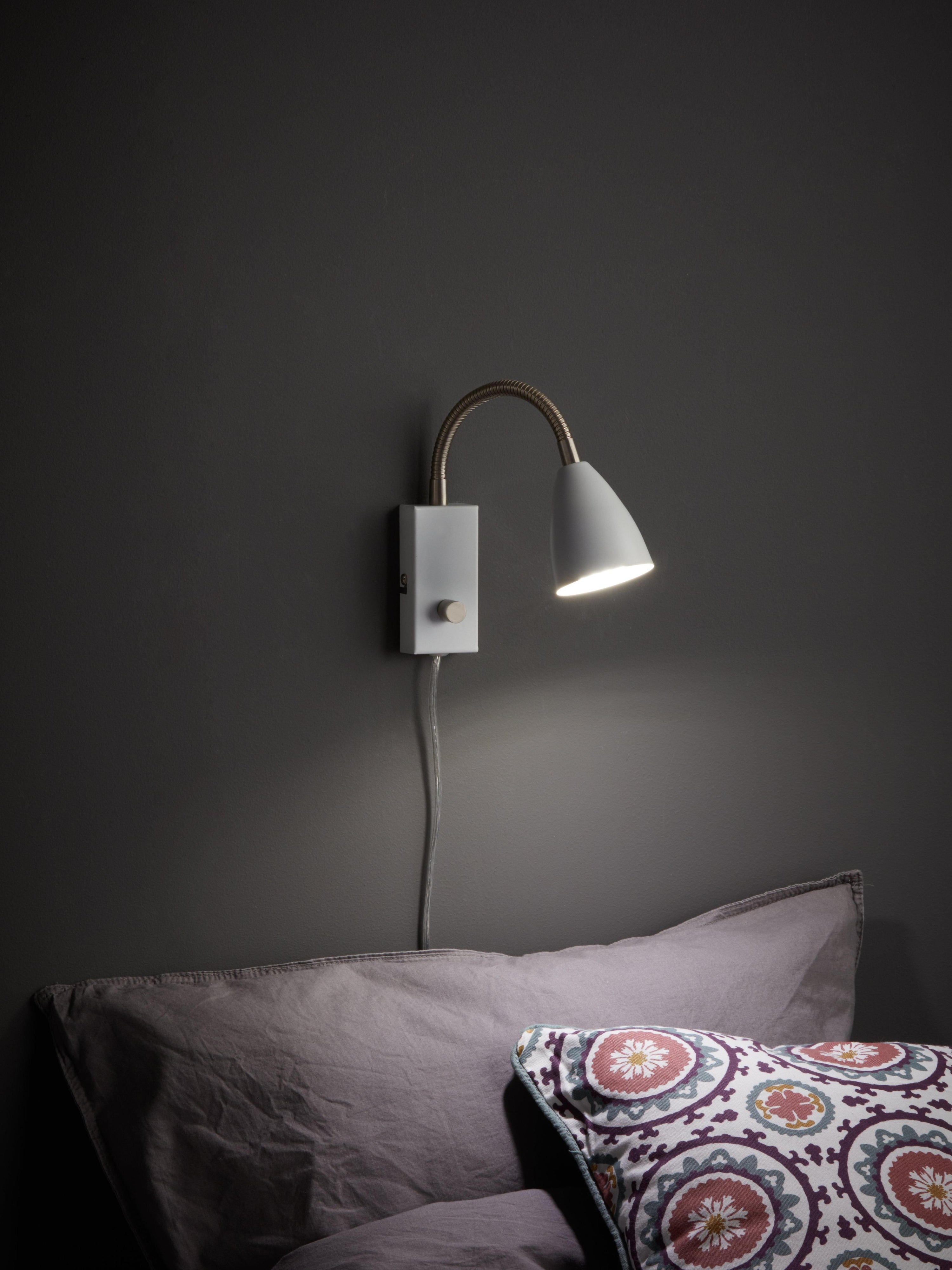 CIRO vägglampa Flex 1L White/Steel