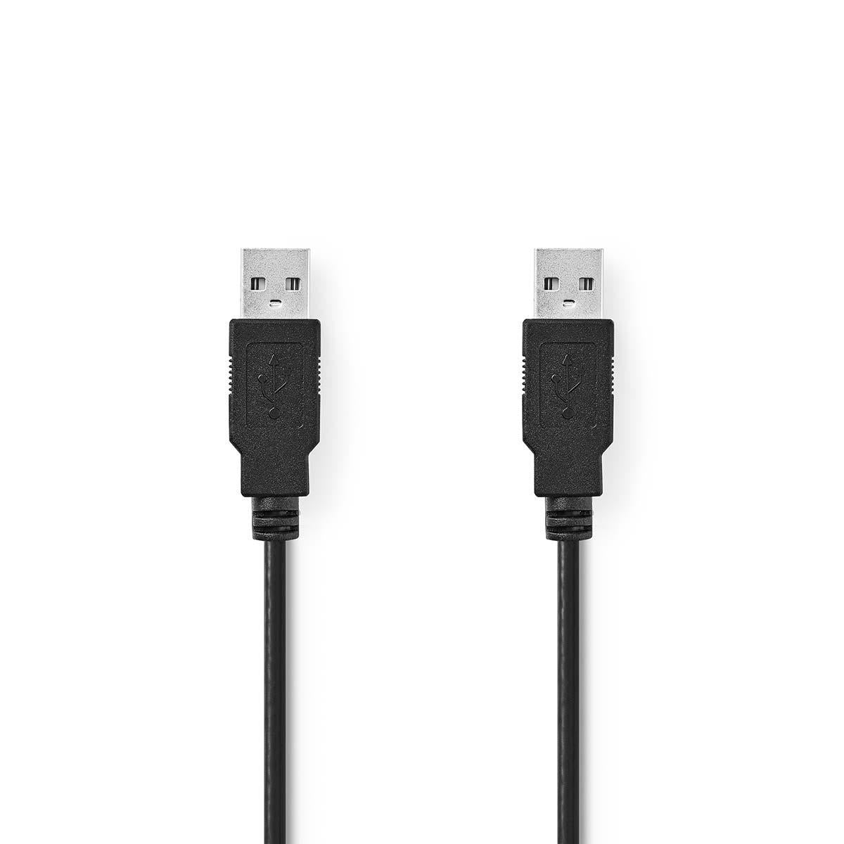 Nedis USB-kaapeli uros-uros 2m - E-store.fi