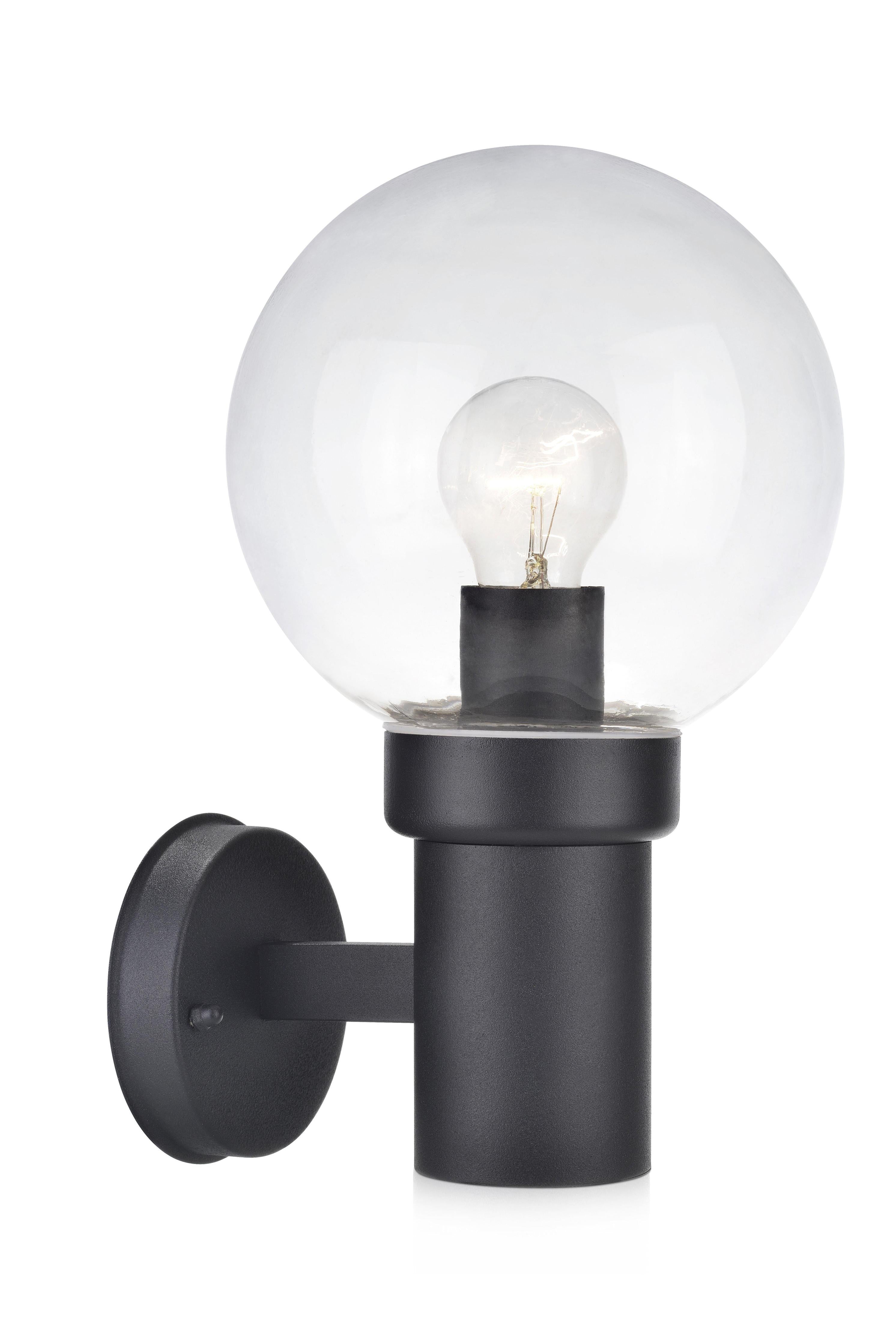 CARIS vägglampa 1L Black
