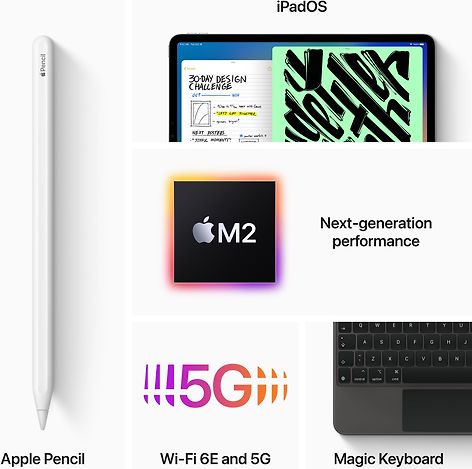 Apple iPad Pro 11" M2 (4th Gen) 128GB Wi-Fi+5G hopea