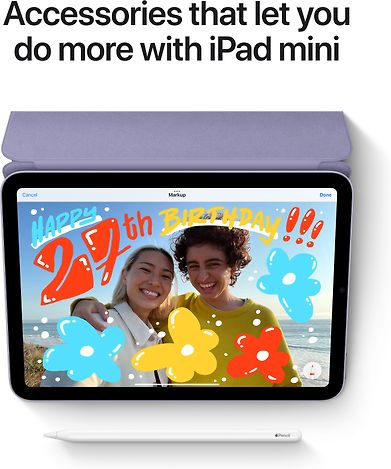 Apple iPad mini 8,3" (6th Gen) 64GB Wi-Fi tähtiharmaa