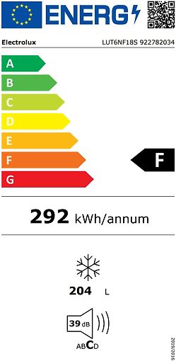 Electrolux LUT6NF18S frysskåp integrerbart