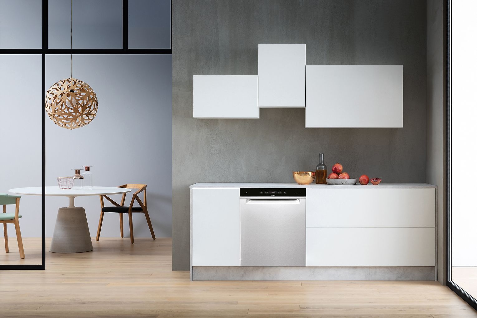 Whirlpool WUC 3T133 PF X diskmaskin stål