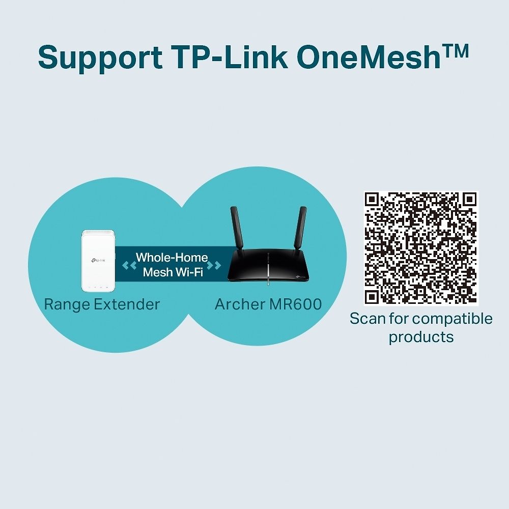 TP-Linki Archer MR600 4G+ LTE modem och WiFi basstation