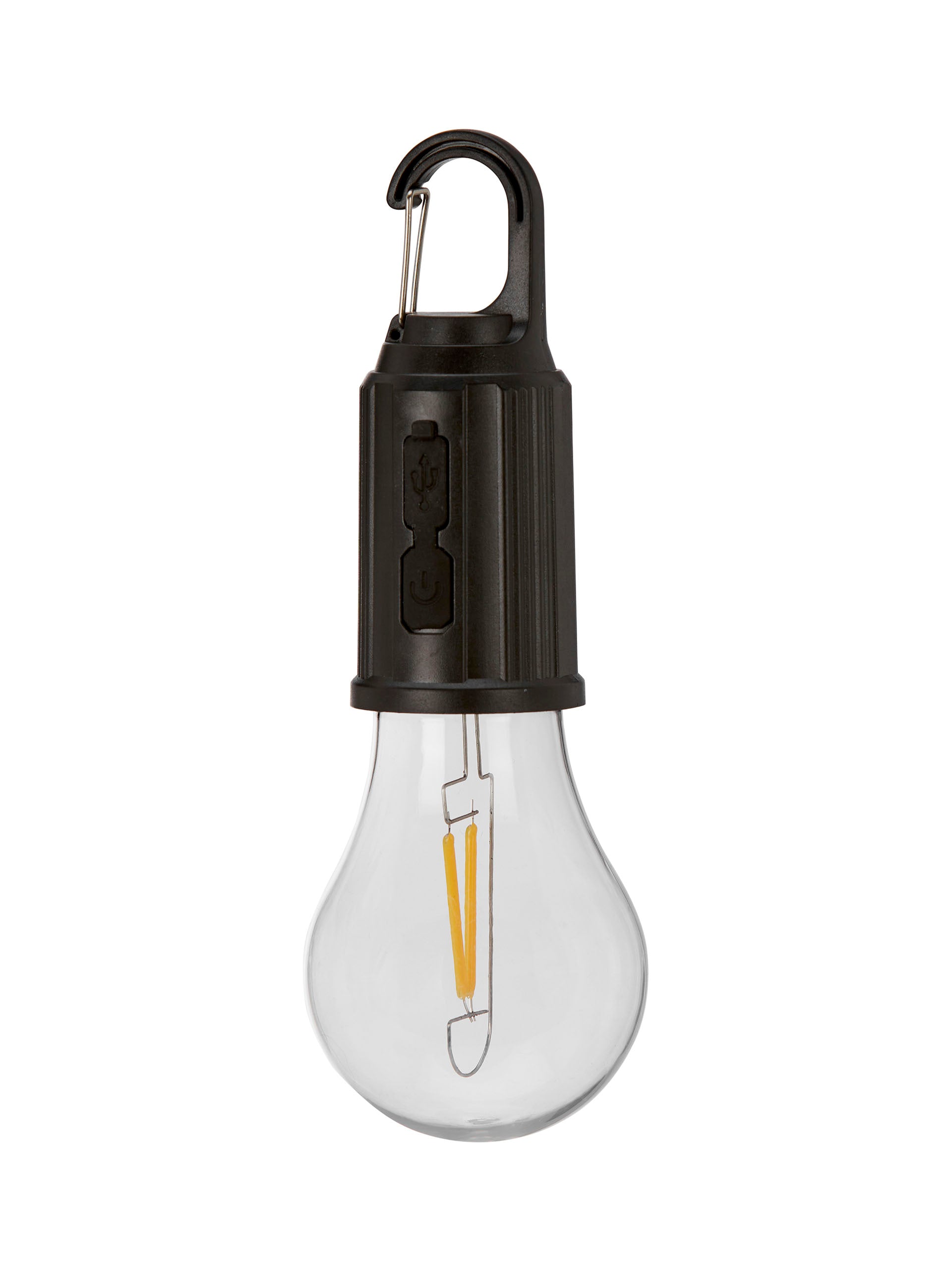 Uppladdningsbar LED-lampa svart