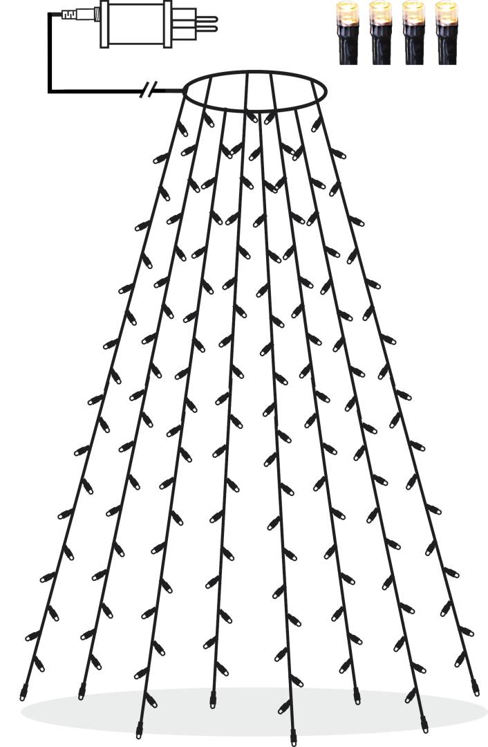 Serie LED joulukuusenvalosarja