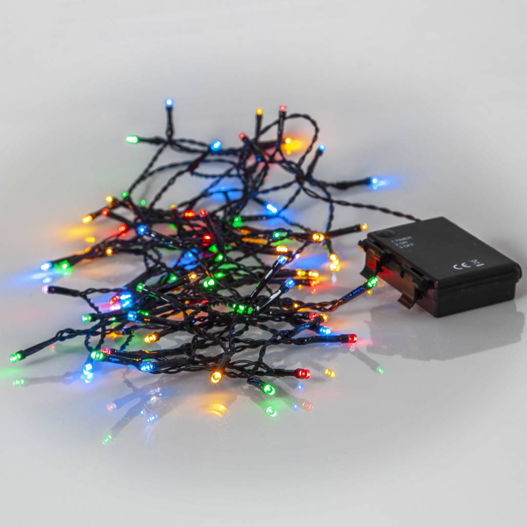 Akku valosarja 80 LED moniväri