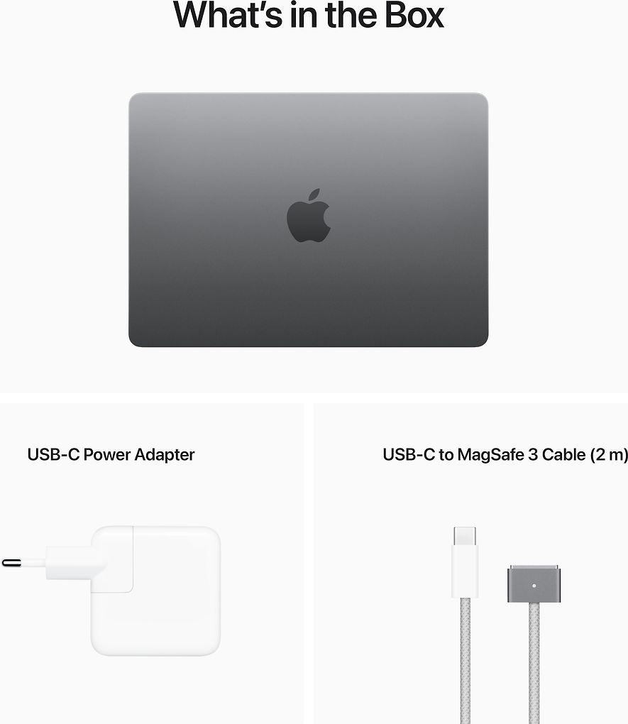 Apple MacBook Air M2 256 Gt 2022 -kannettava, tähtiharmaa
