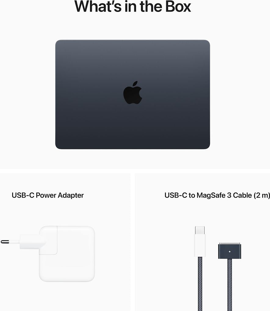 Apple MacBook Air M2 256 Gt 2022 -kannettava, keskiyö