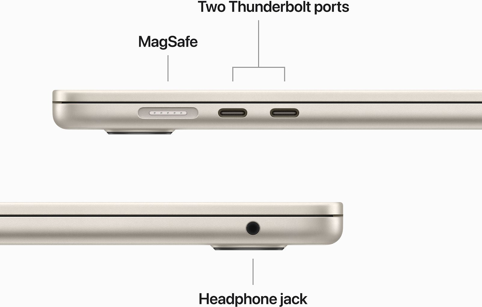Apple MacBook Air 15" M2 8 Gt, 256 Gt 2023 -kannettava, tähtivalkea