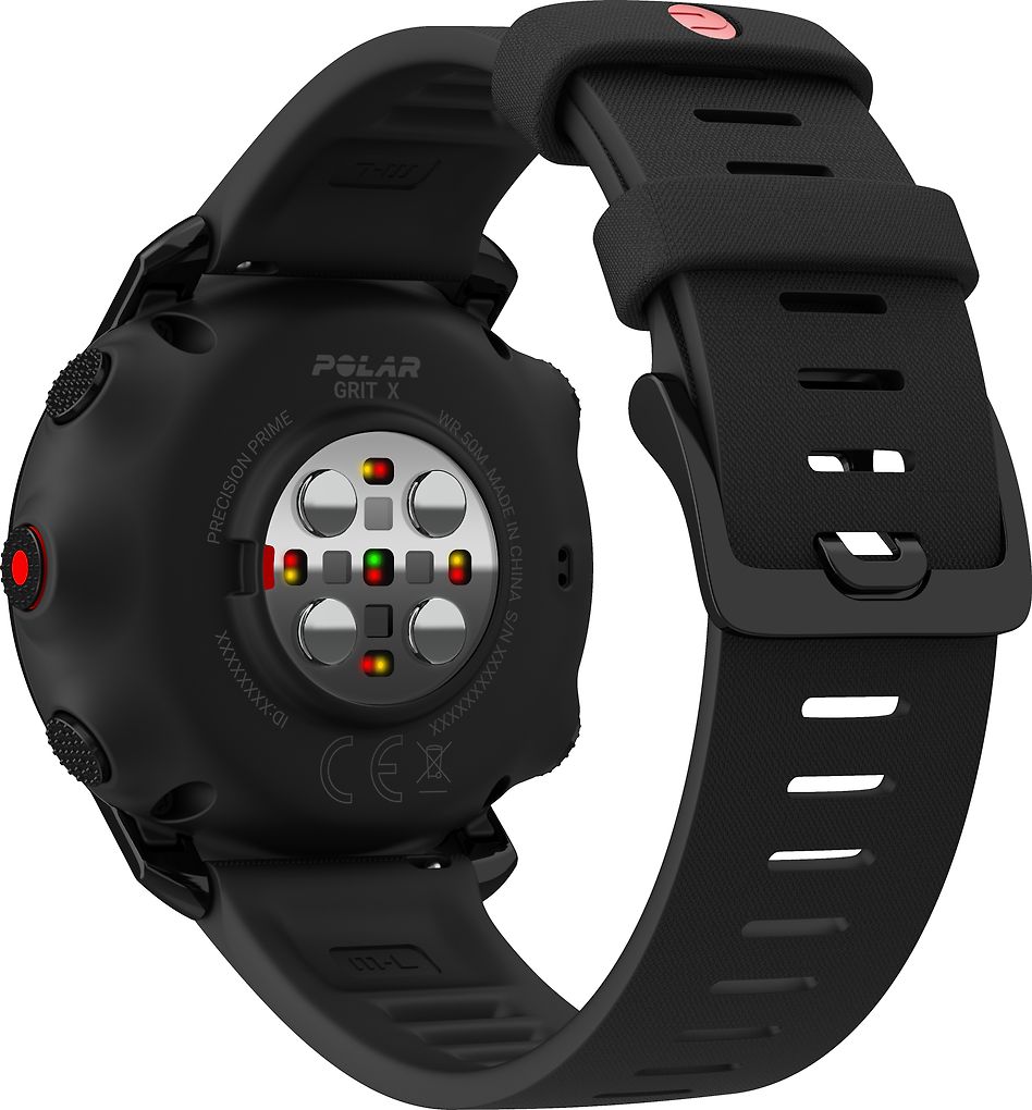 Polar Grit X -urheilukello M/L-ranneke, musta