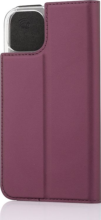 Wave BookCase -suojakotelo, iPhone 13, Smoky Sangria